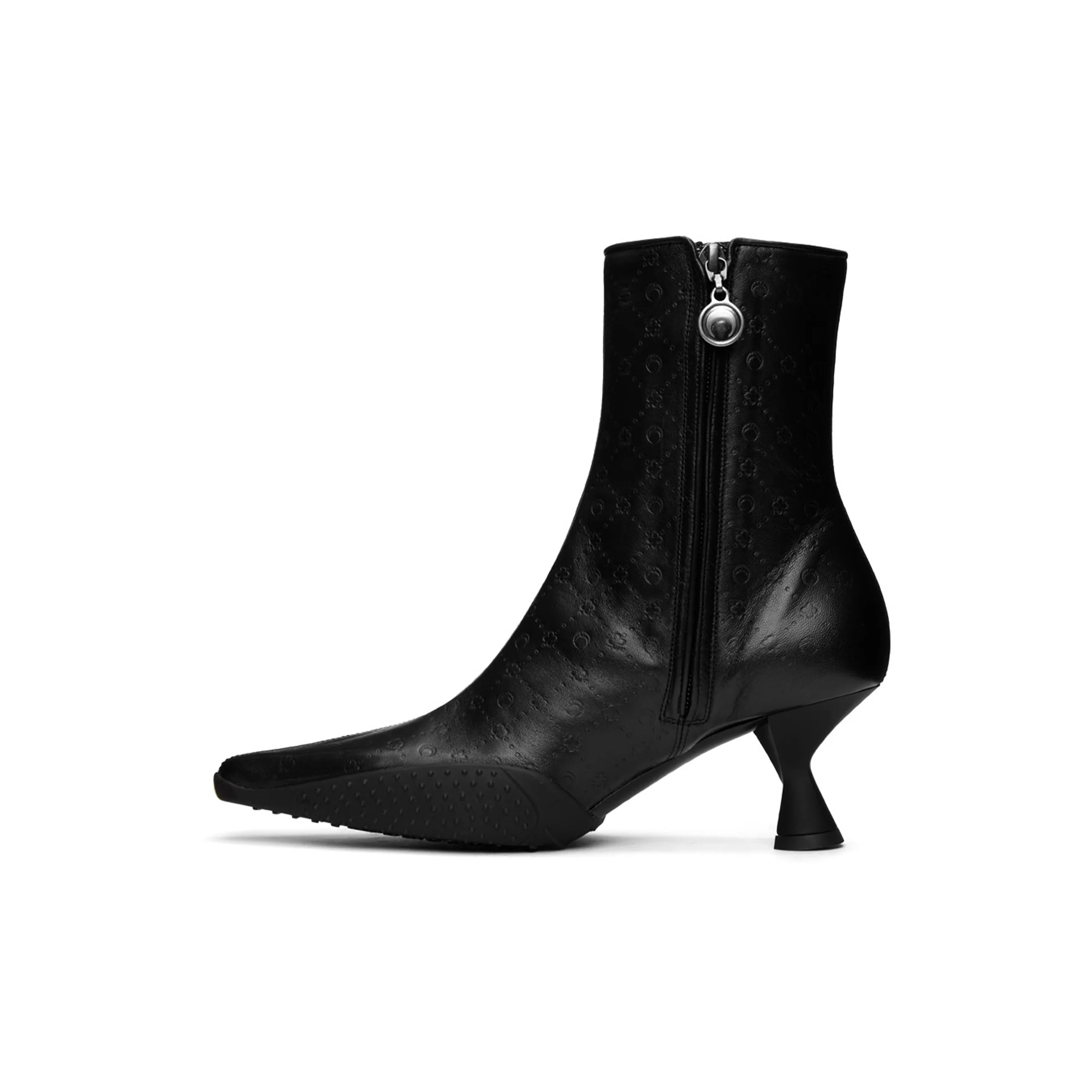 Leather Ankle Boots (Black) - Image 5
