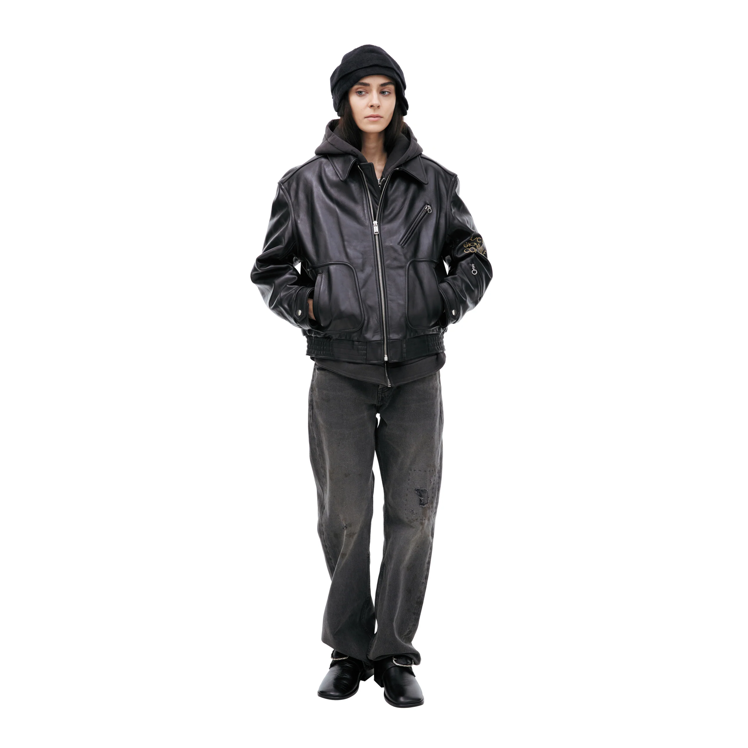 Fascio Combattimento Leather Jacket (Black)