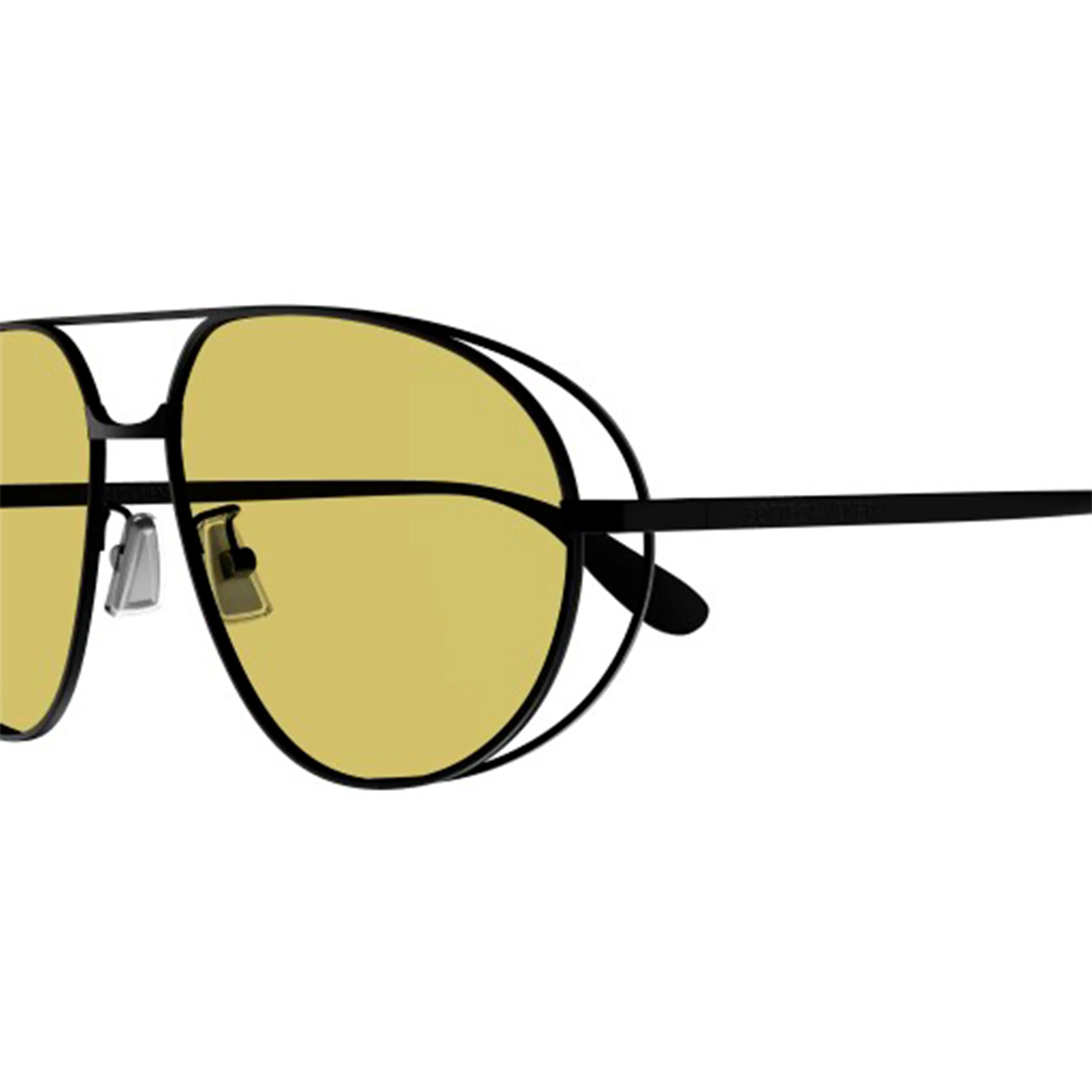 Aviator Shape Sunglasses (Black/Yellow) - Image 3