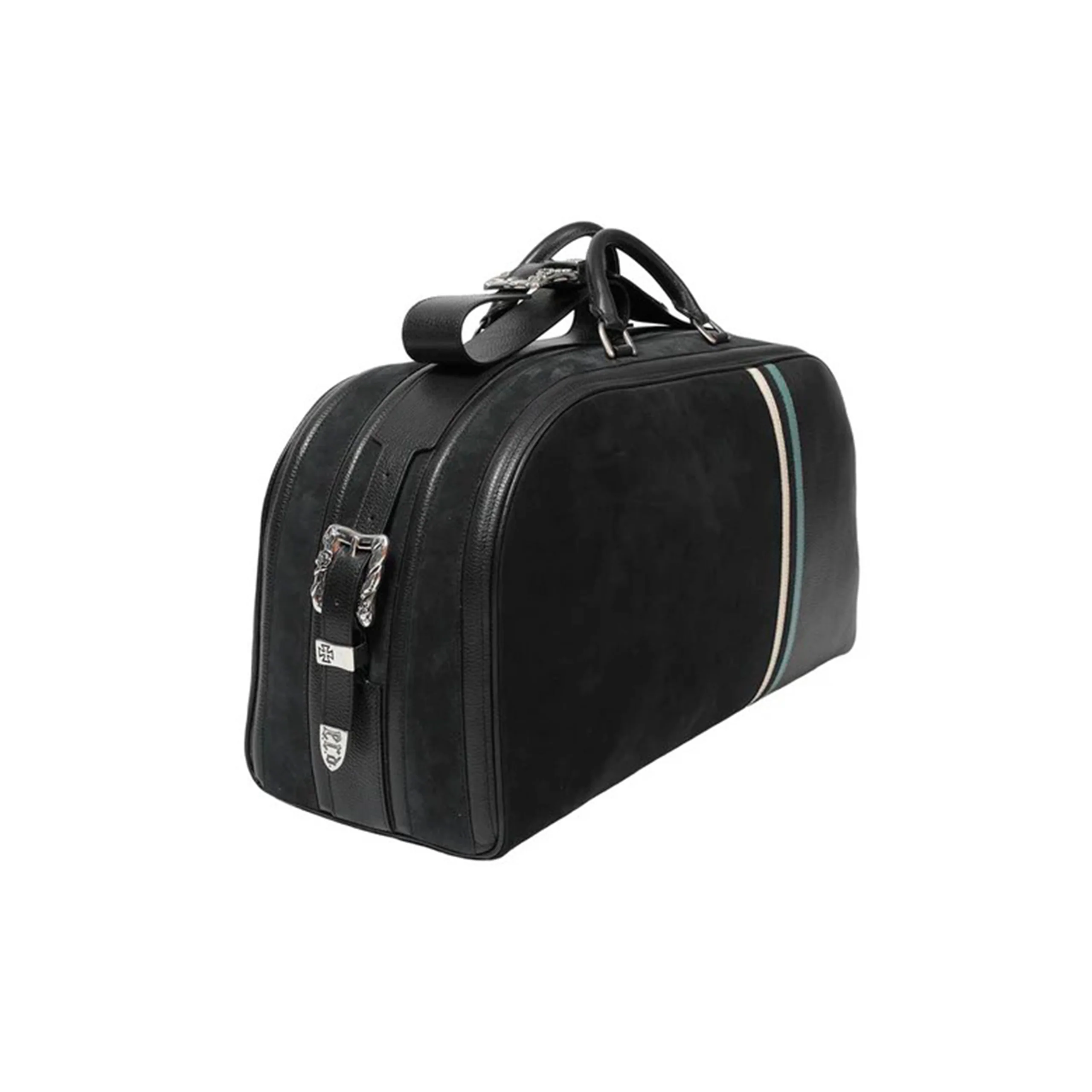Barnett Belt Strap Weekender (Black/Ivory/Grey) - Image 2