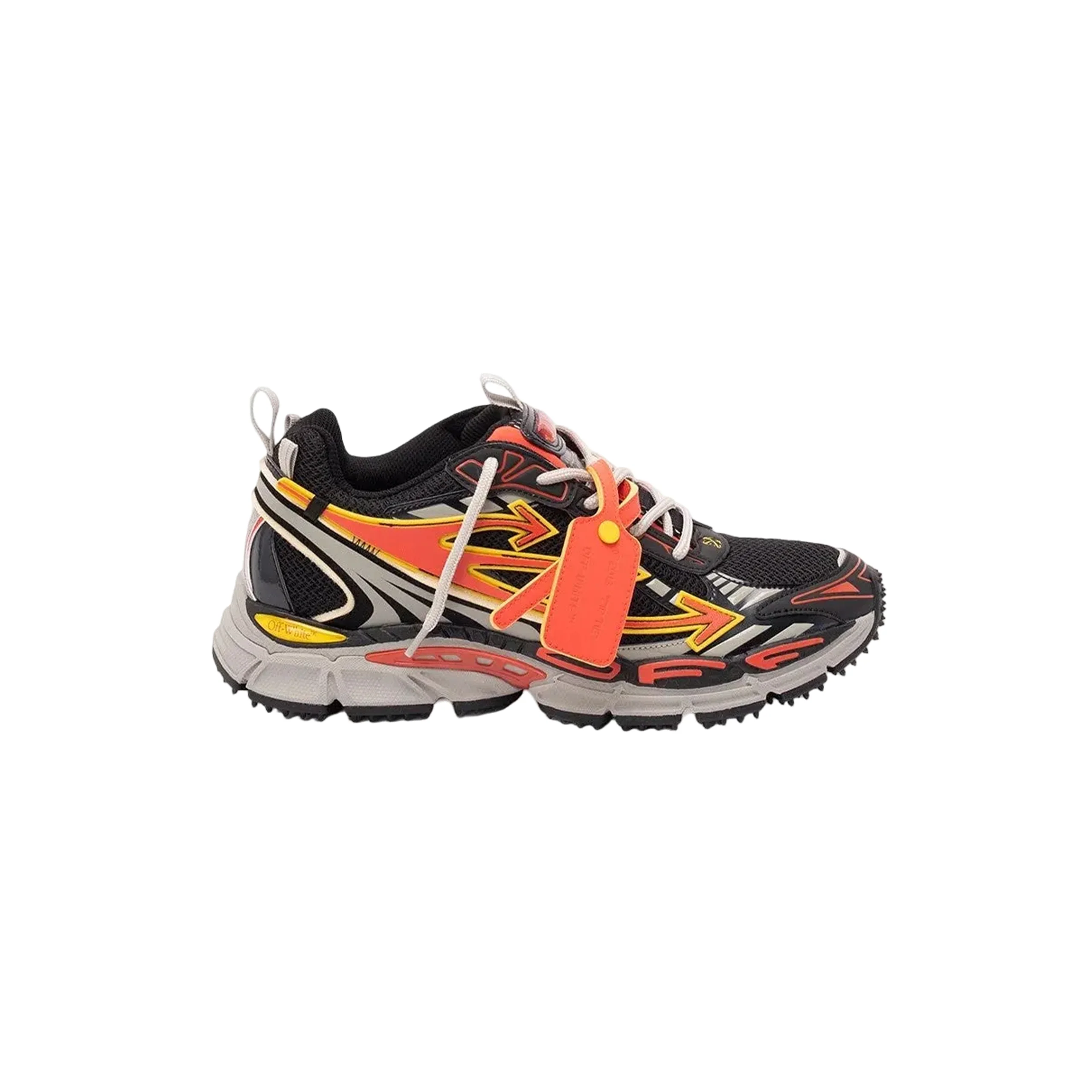 Men's Be Right Back Mesh Sneakers (Black/Coral Red)