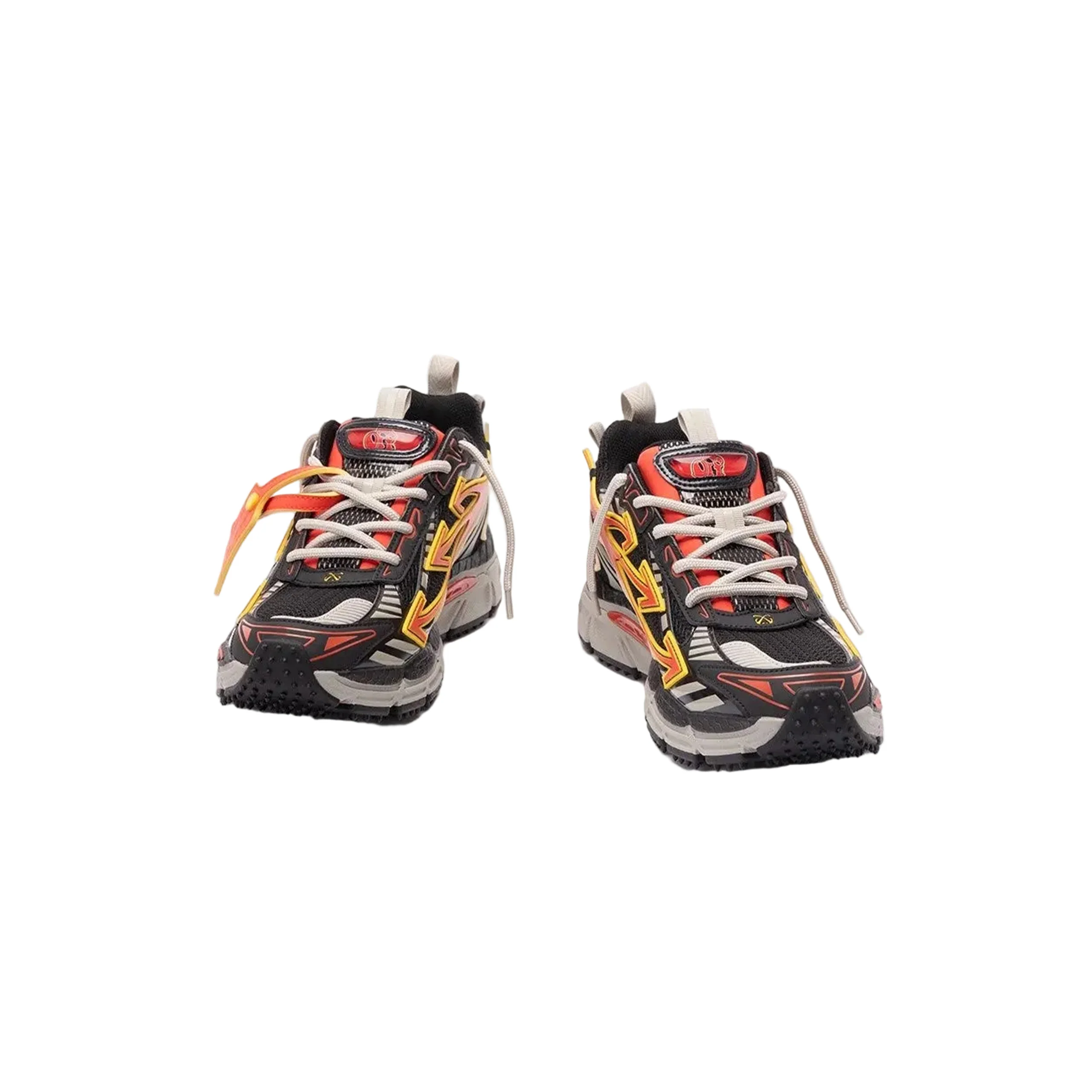 Men's Be Right Back Mesh Sneakers (Black/Coral Red) - Image 4