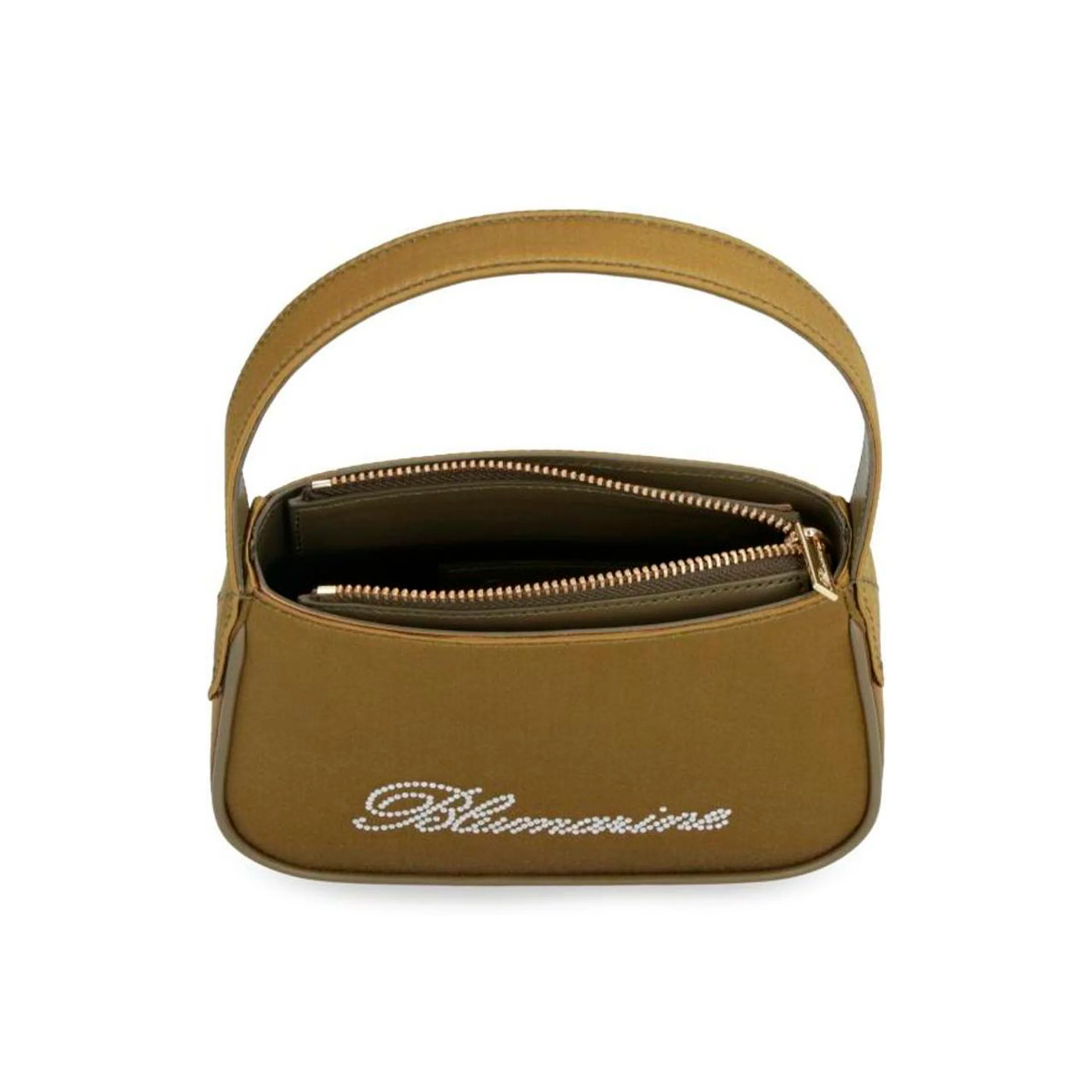 Satin Bag with Crystal Logo (Avocado) - Image 3