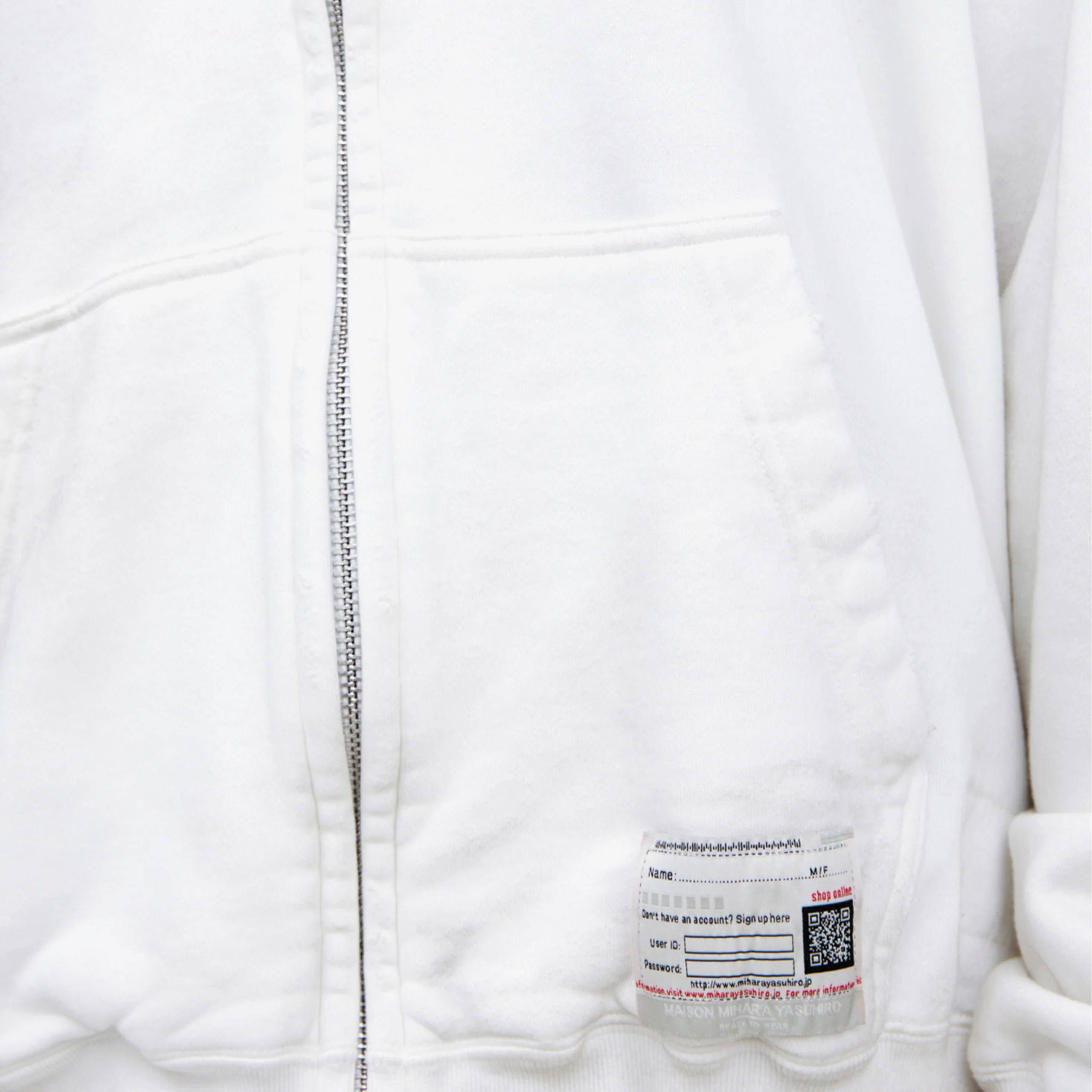 Cap Combined Hoodie (White) - Image 5