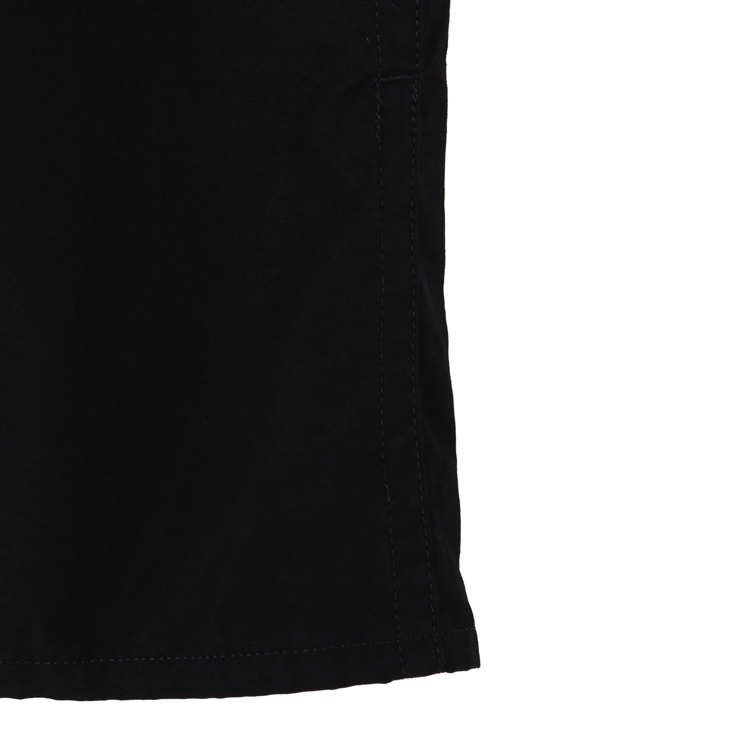 Chain Stitch Zip Opened Shirt (Black) - Image 4