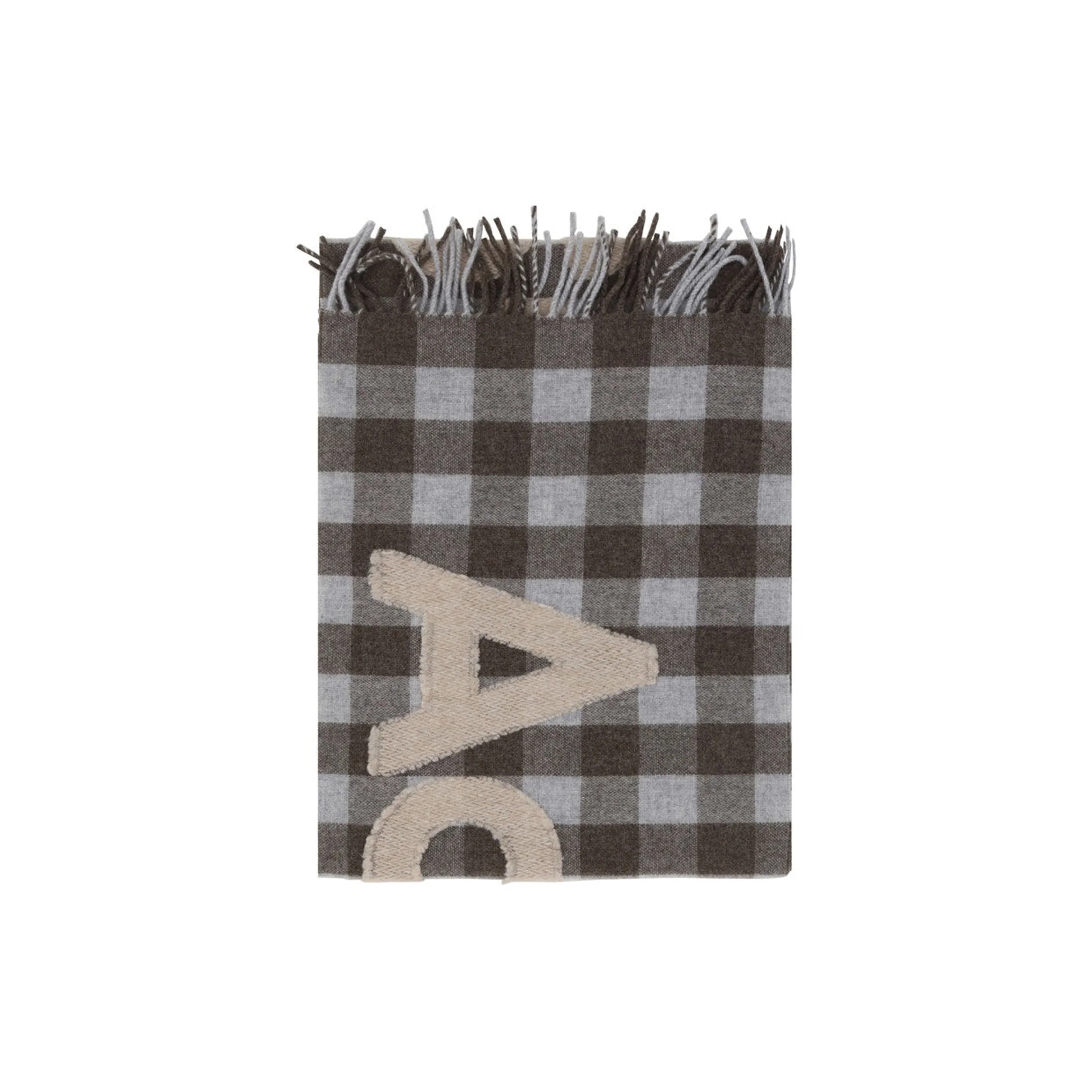 Check Logo Scarf (Brown/Beige) - Image 3