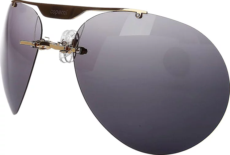 Clip On Aviator Sunglasses (Black) - Image 3