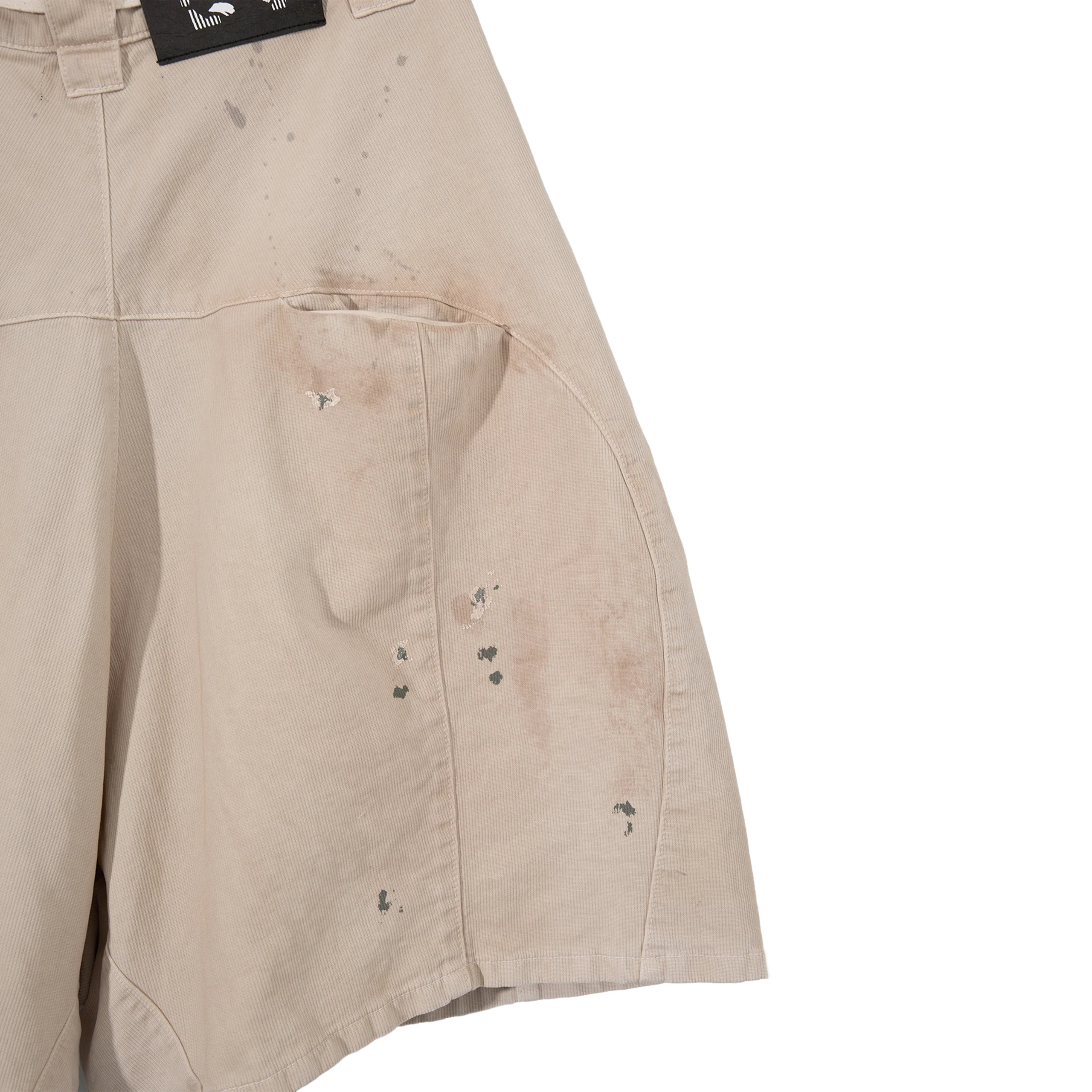 Corduroy Pontius Shorts (Khaki) - Image 3