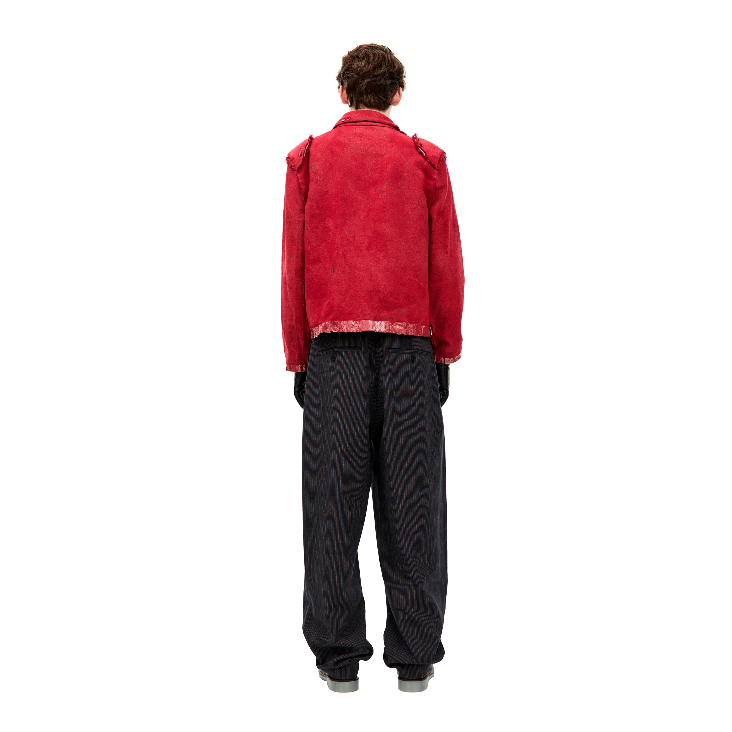 Couture Deconstructed Jacket (Red) - Image 3