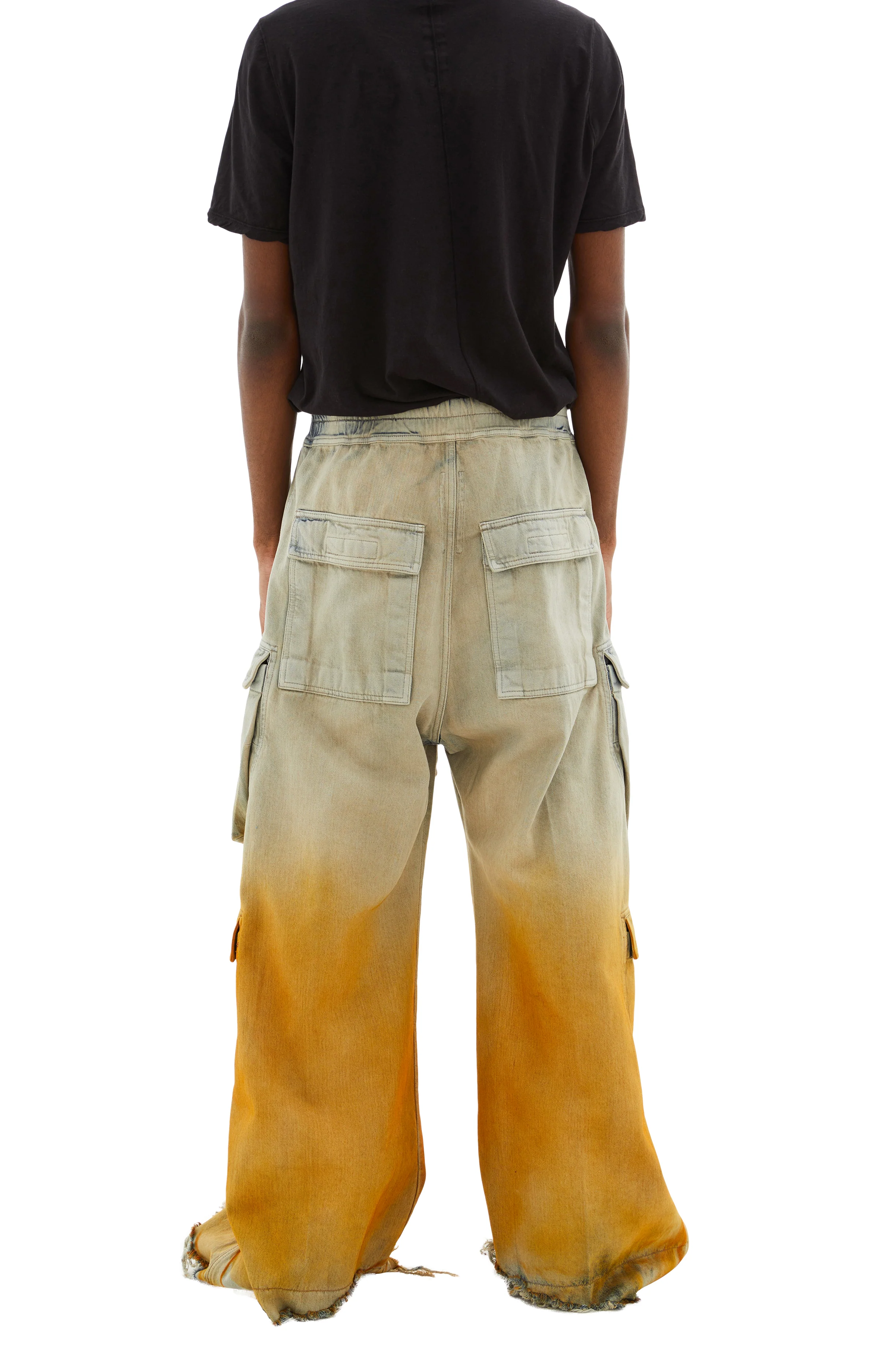 Double Cargo Jumbo Belas Pants (Sky/Orange) - Image 5