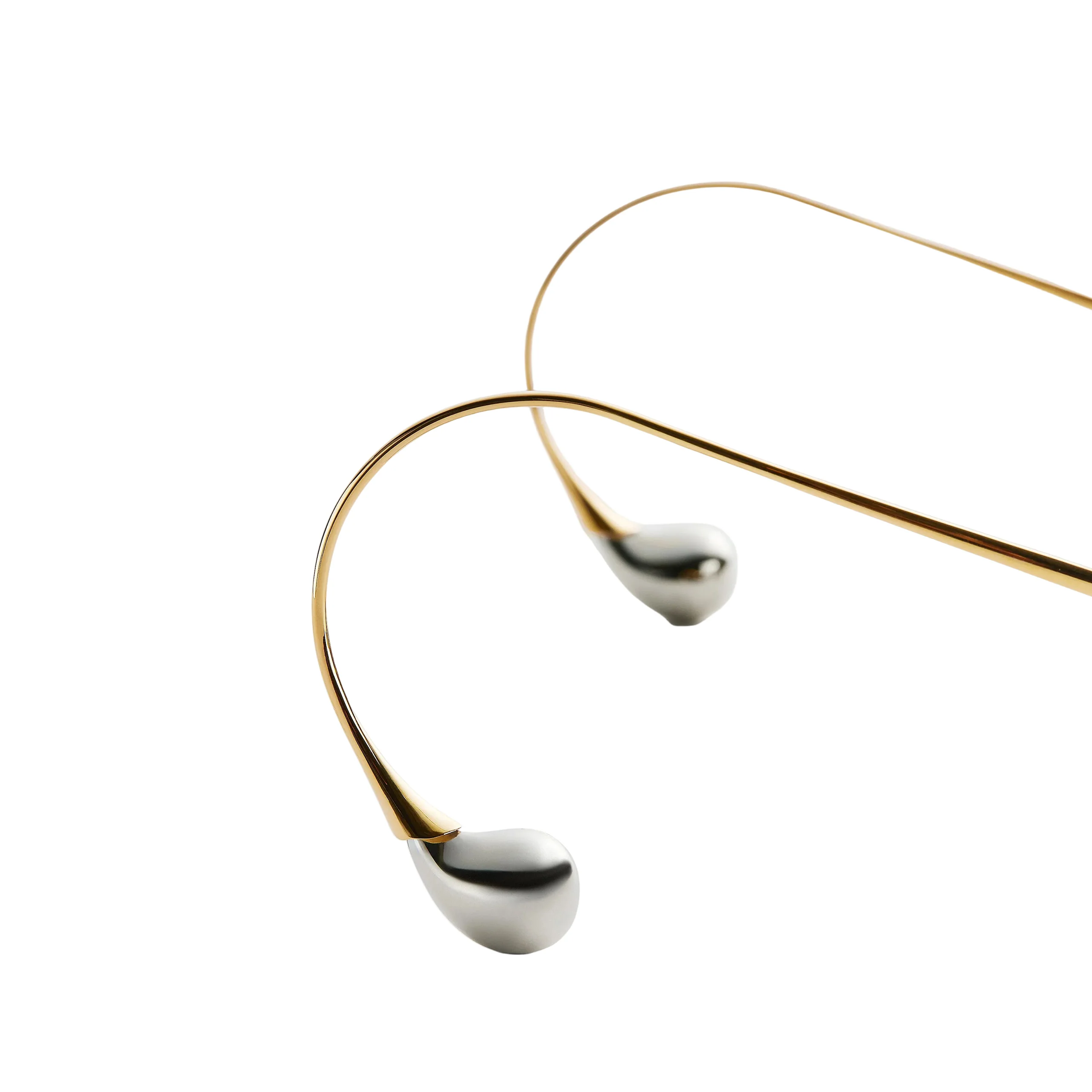 Drop Aviator Sunglasses (Gold/Grey) - Image 4