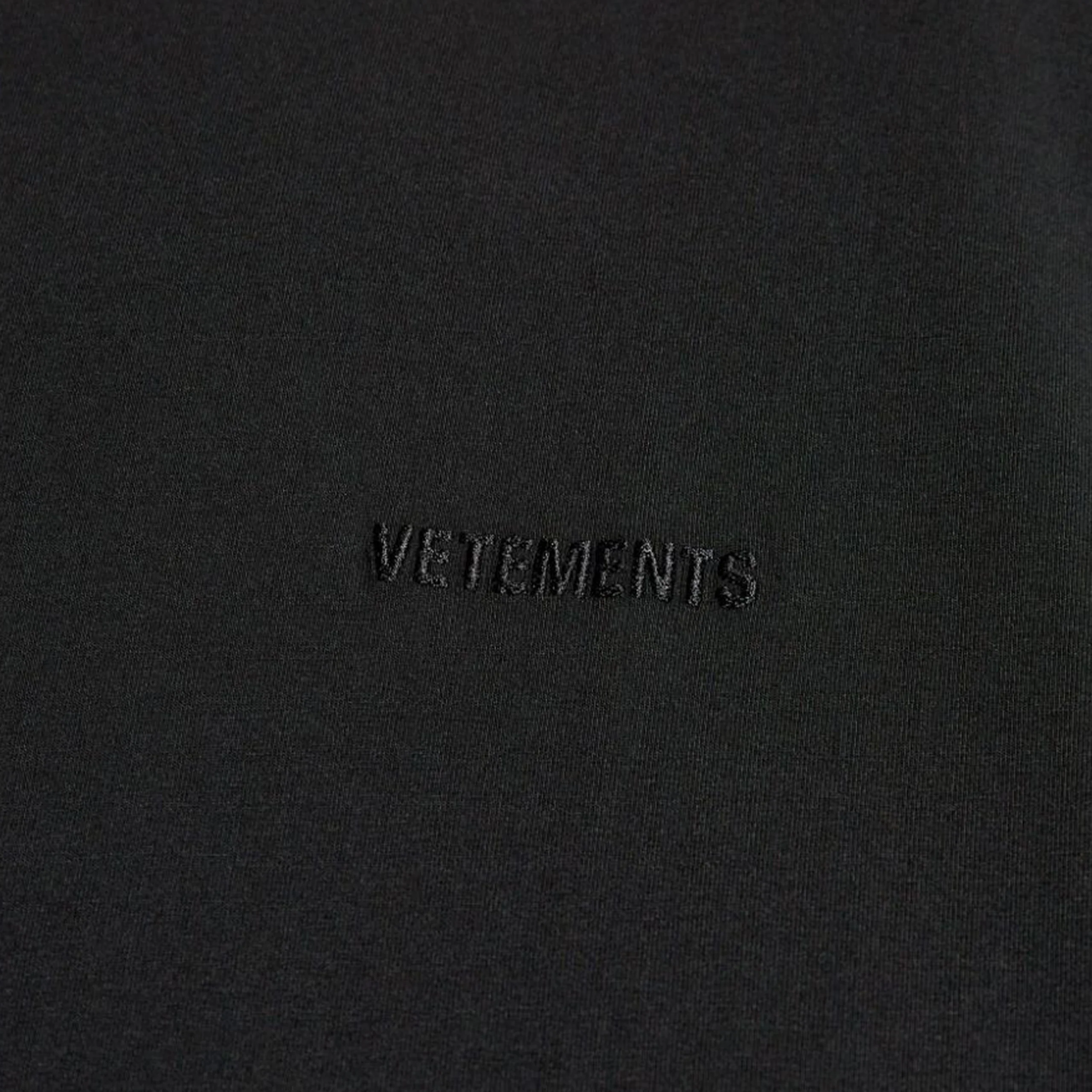 Embroidered Logo Oversized T-shirt (Black) - Image 2