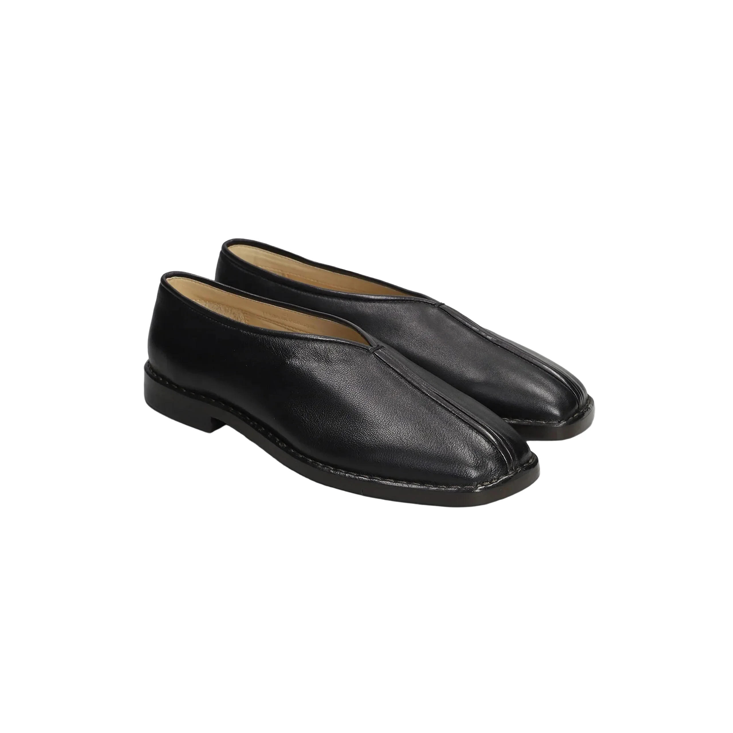 Women's Flat Piped Slippers (Black/Dark Chocolate) - Image 2