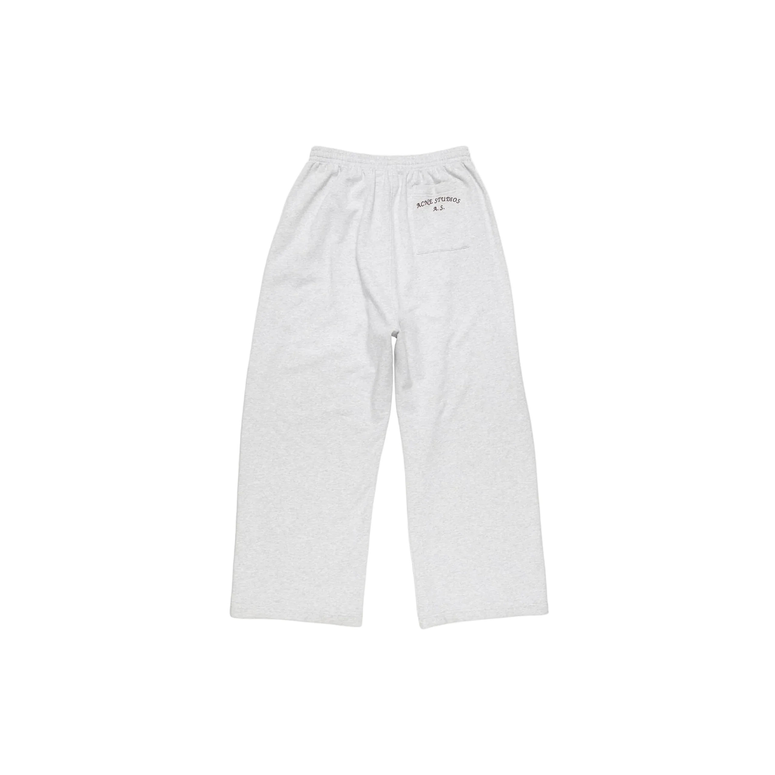 Fleece Logo Sweatpants (Pale Grey Melange) - Image 2