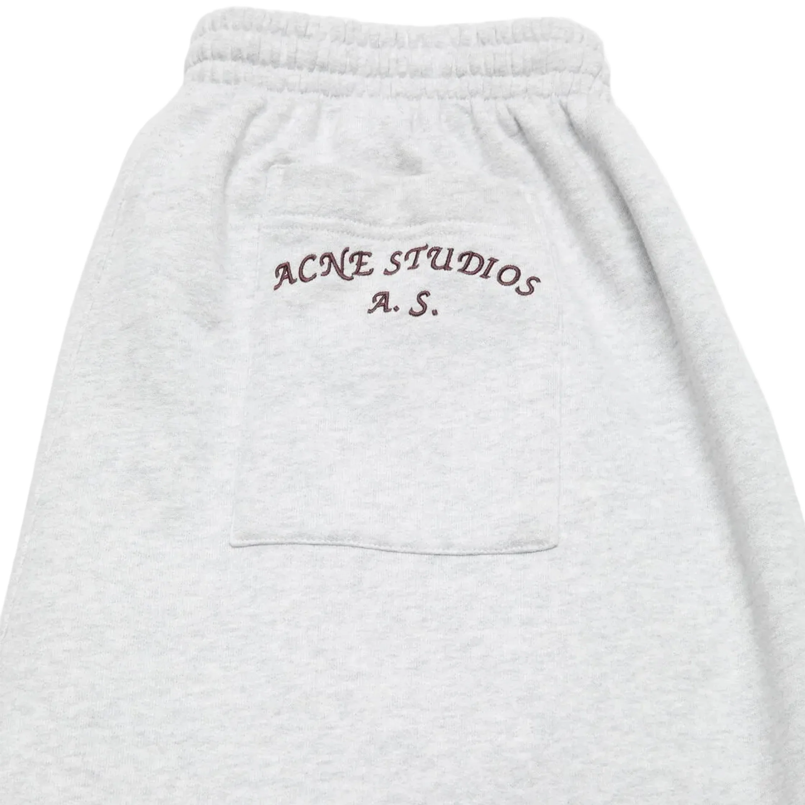 Fleece Logo Sweatpants (Pale Grey Melange) - Image 3