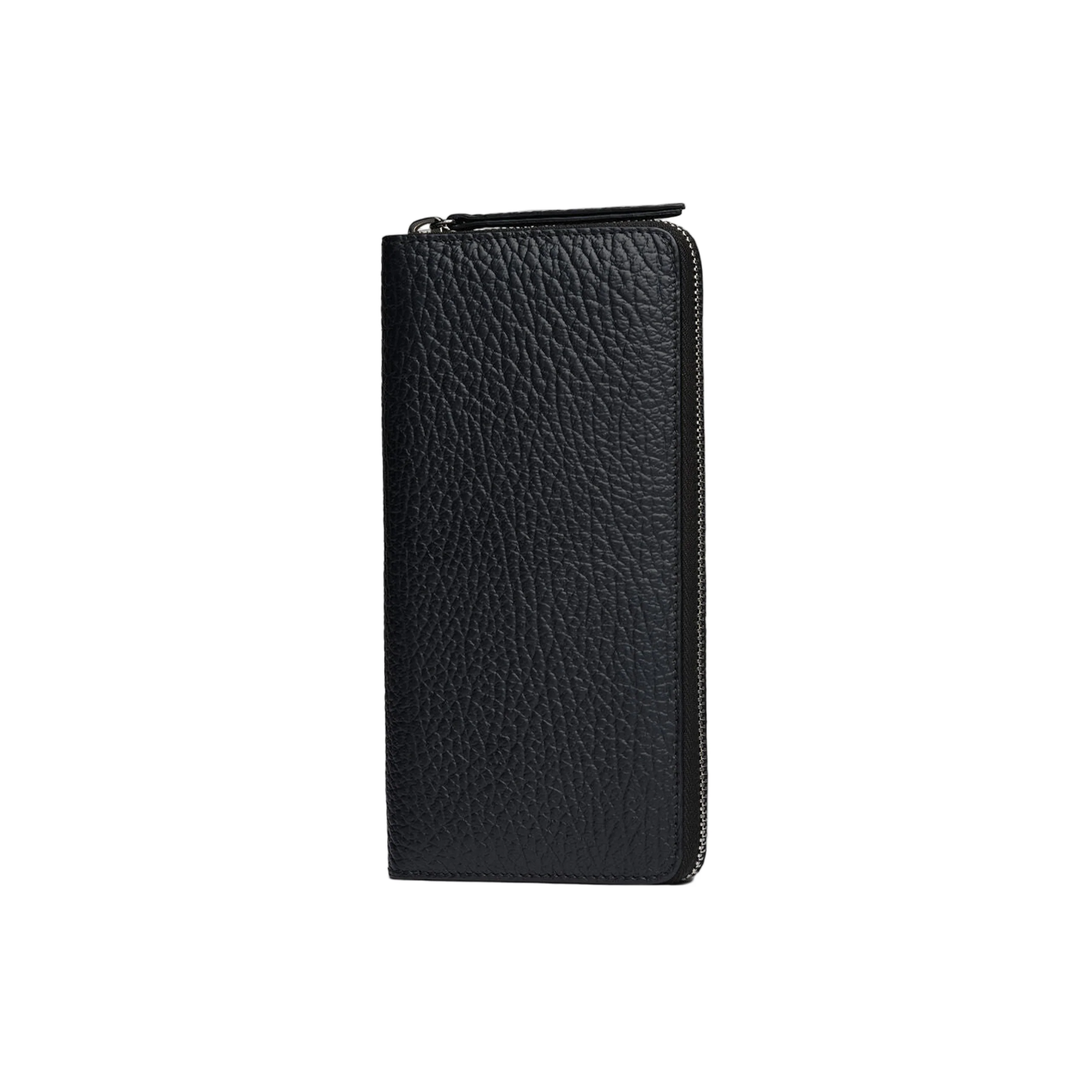 Four Stitches Zip-Around Wallet (Black) - Image 3