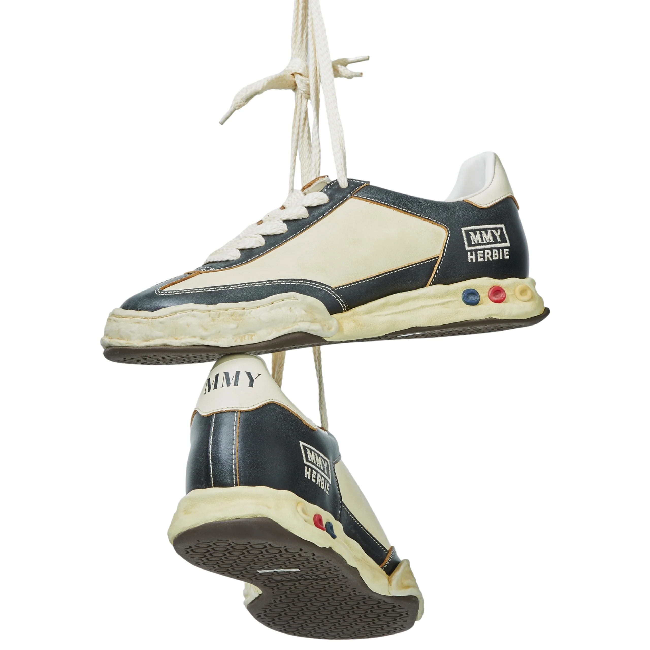 Harbie Low Top Sneakers (Black/White) - Image 3