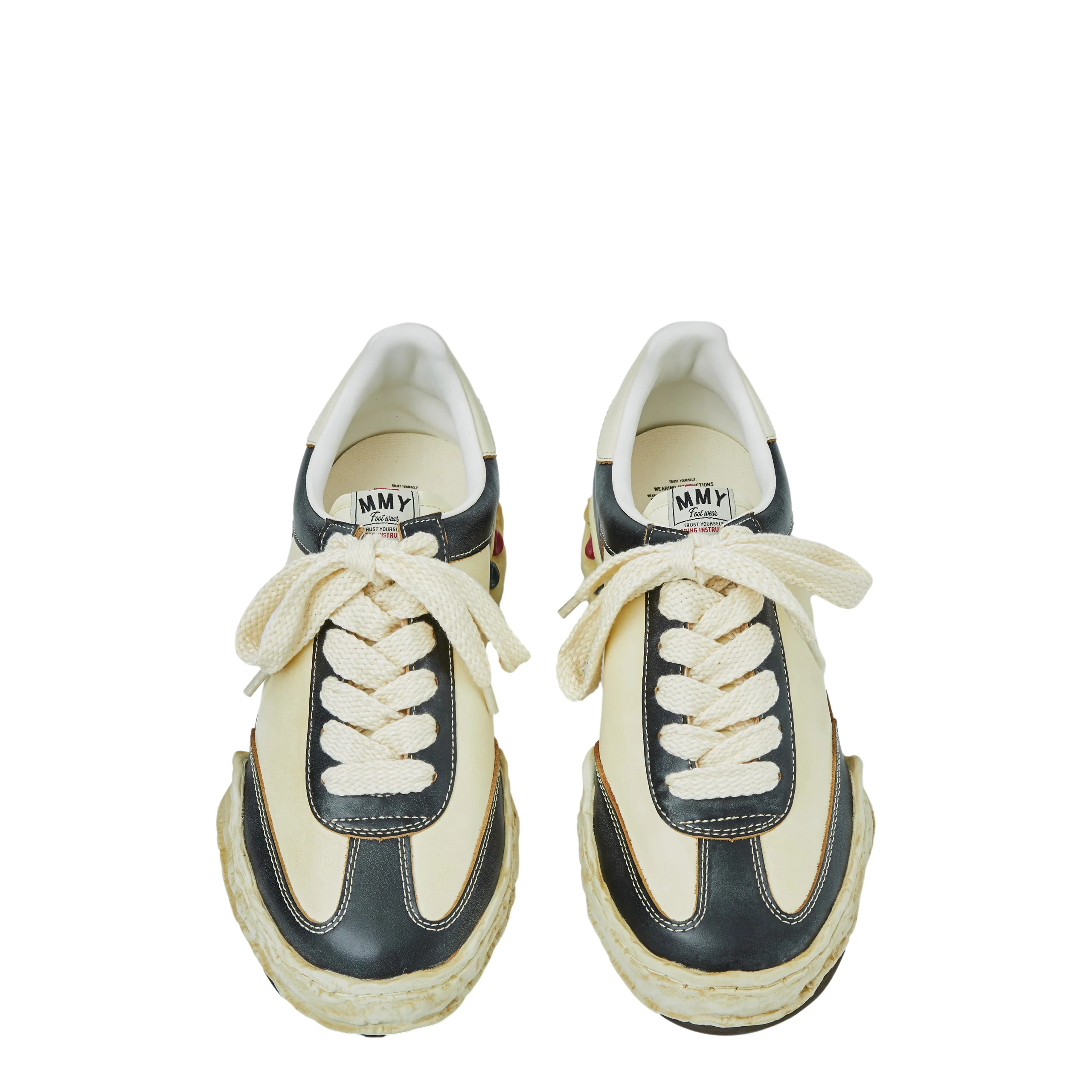 Harbie Low Top Sneakers (Black/White) - Image 4