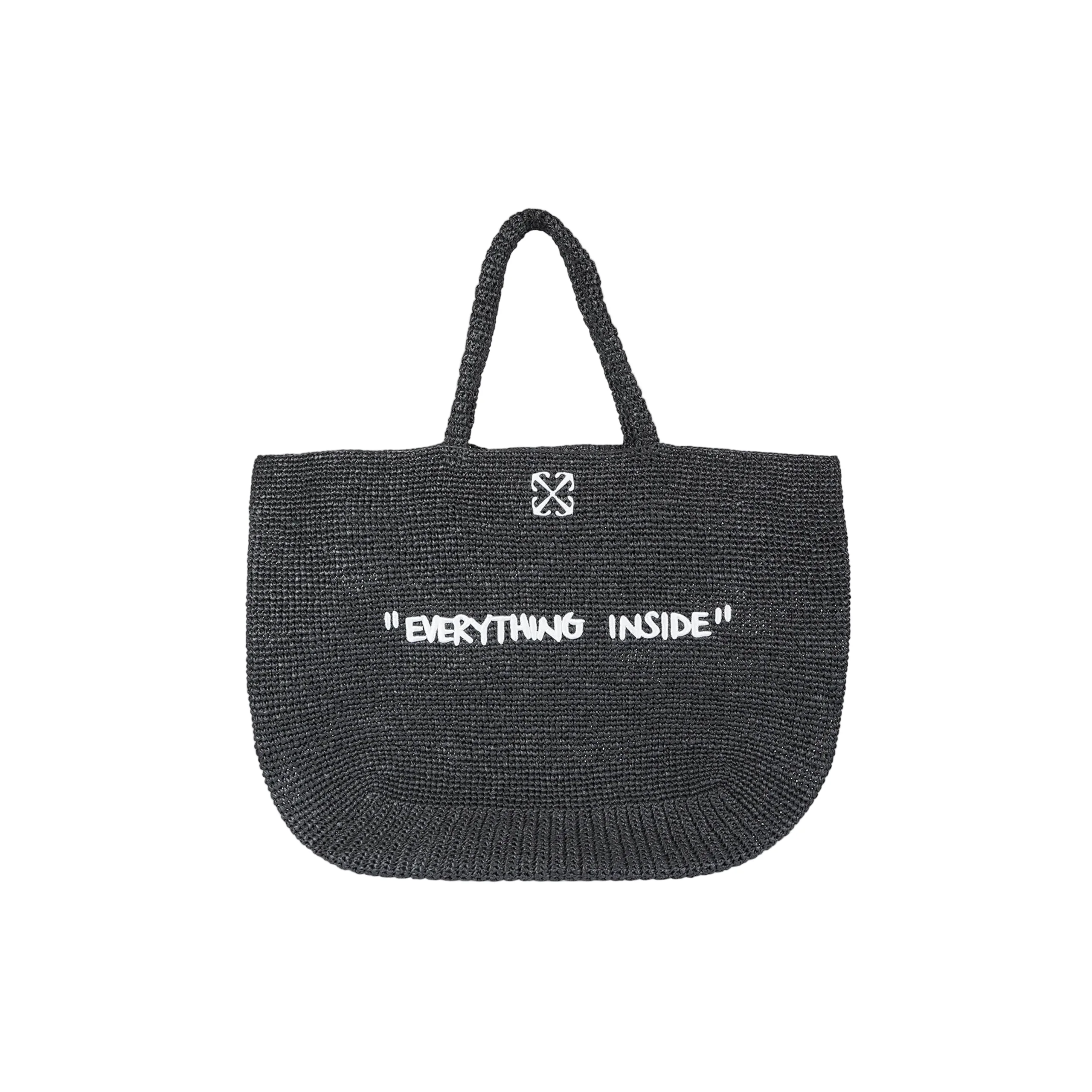 Jitney Tote Quote Bag (Black/White)
