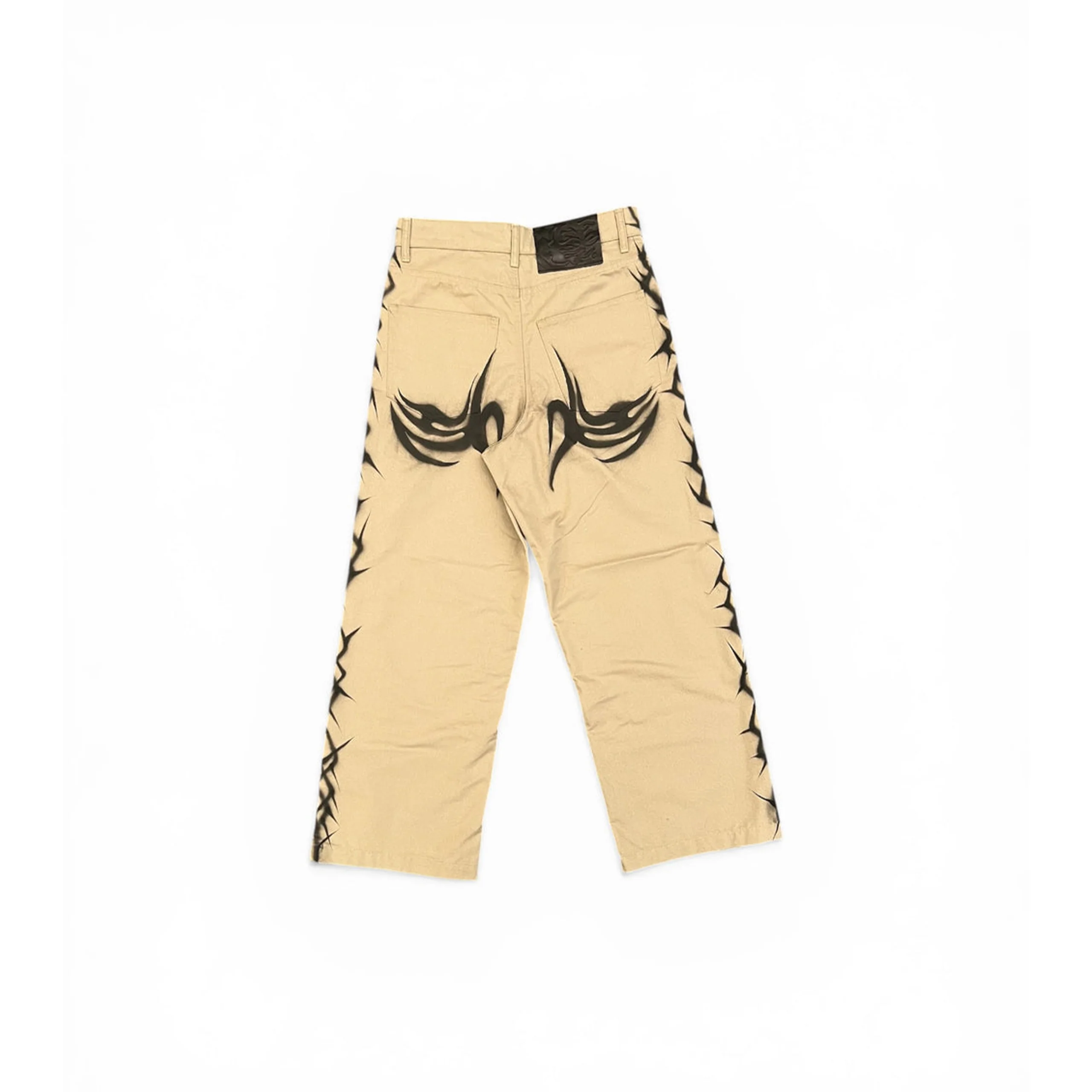 Khaki Tribal Airbrushed Pants (Brown) - Image 2