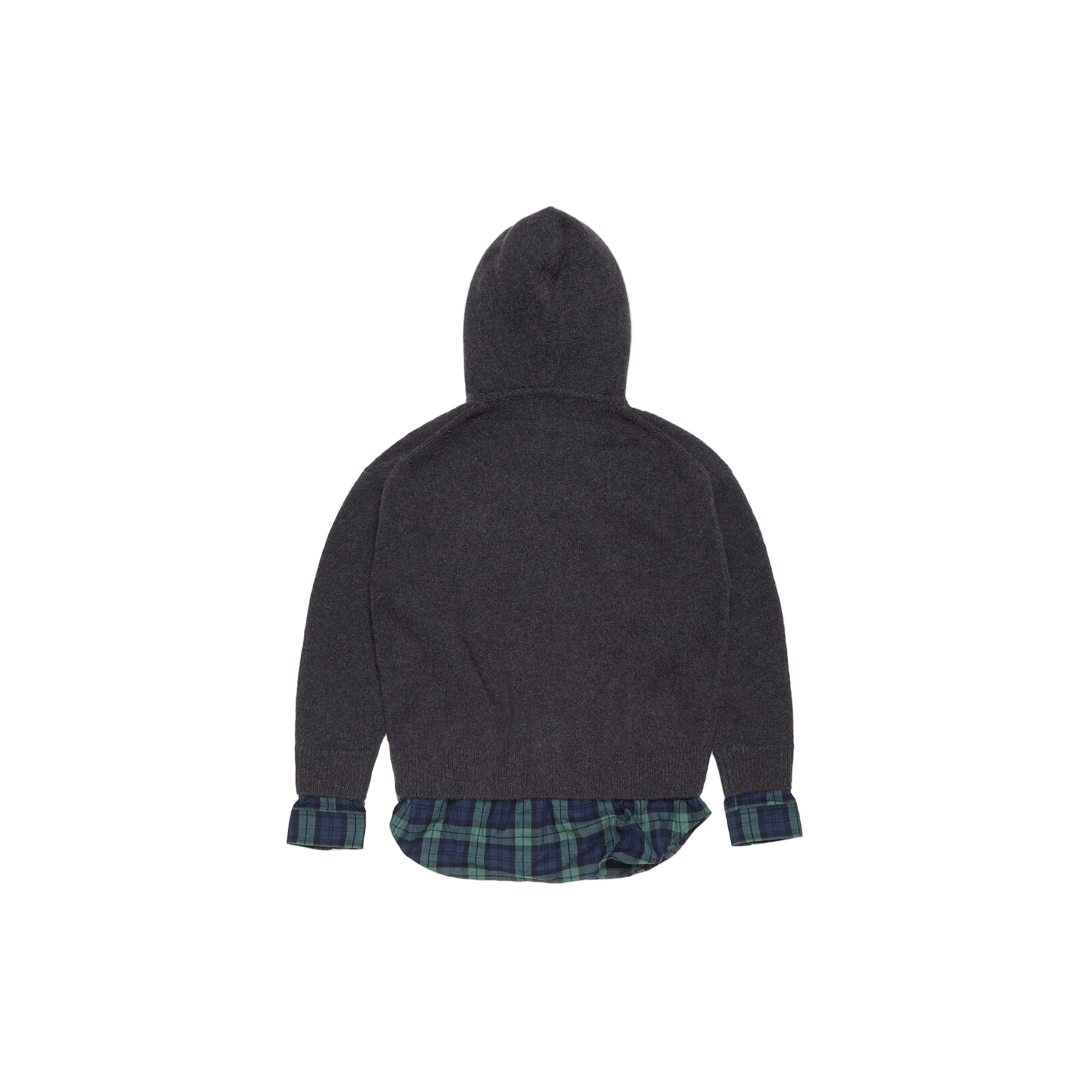 Layered Wool Hoodie (Graphite Grey) - Image 2