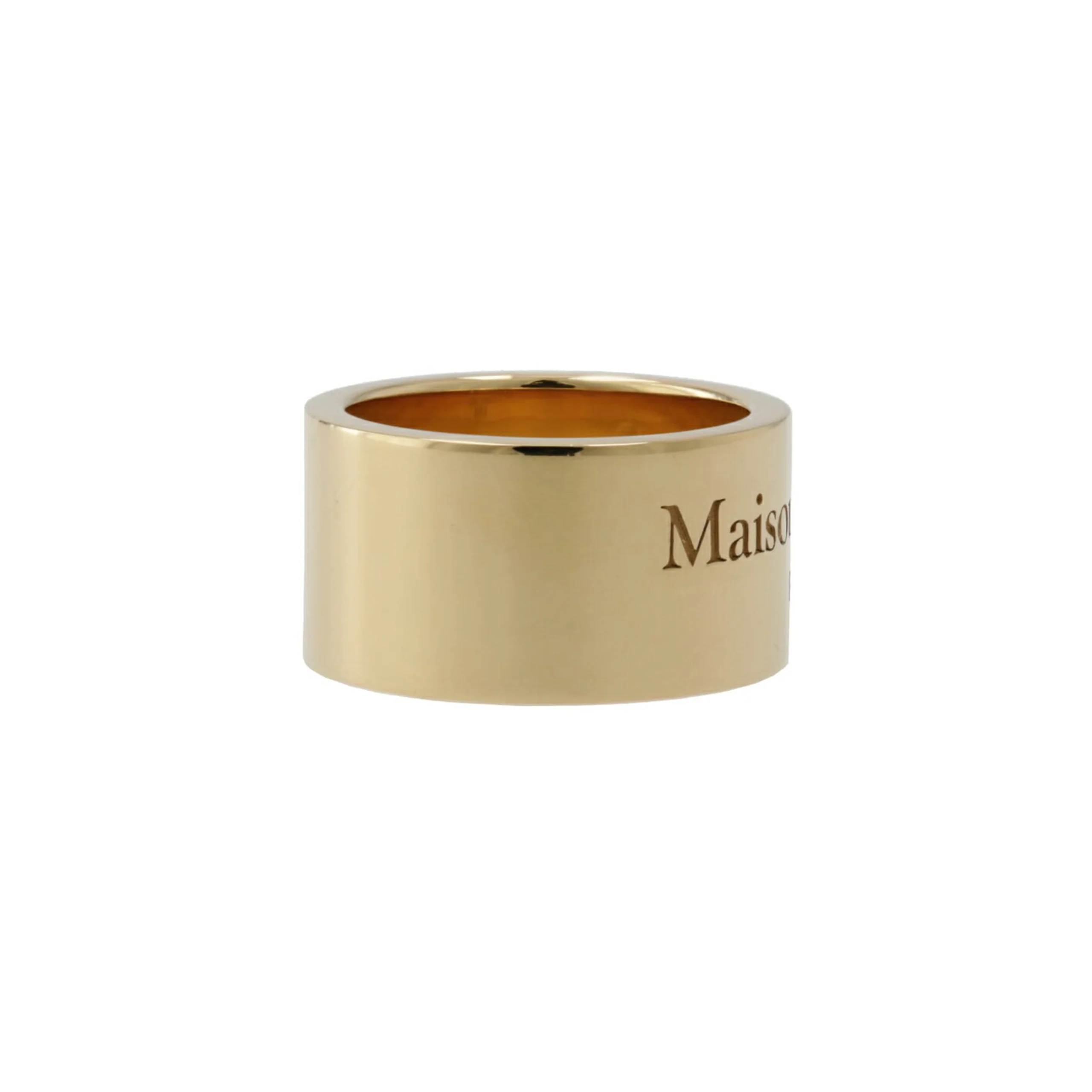 Logo Ring 12mm (Yellow Gold Plating Burattato) - Image 3