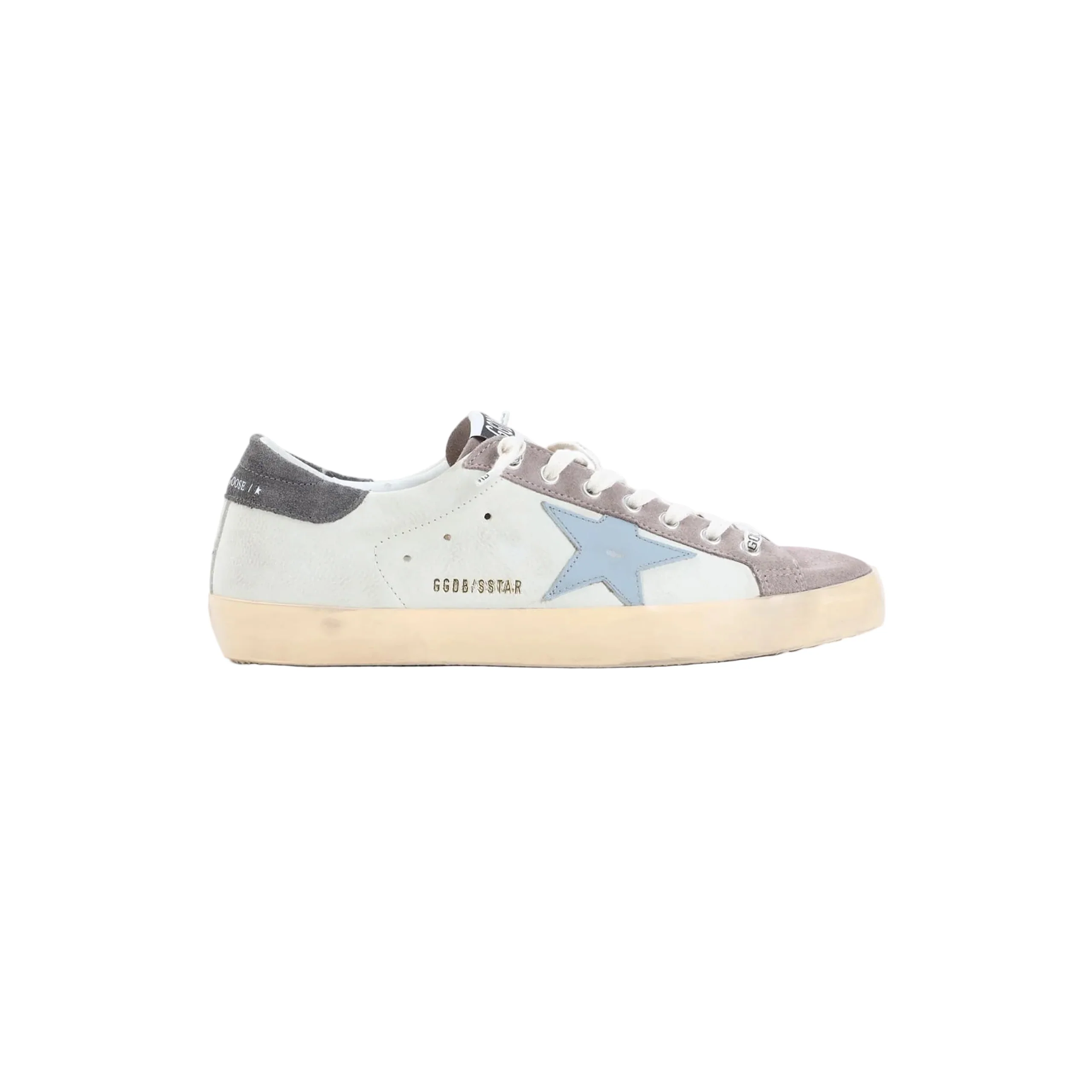 Men's Super Star Sneakers (Liliac Grey/Dark Grey/Blue)