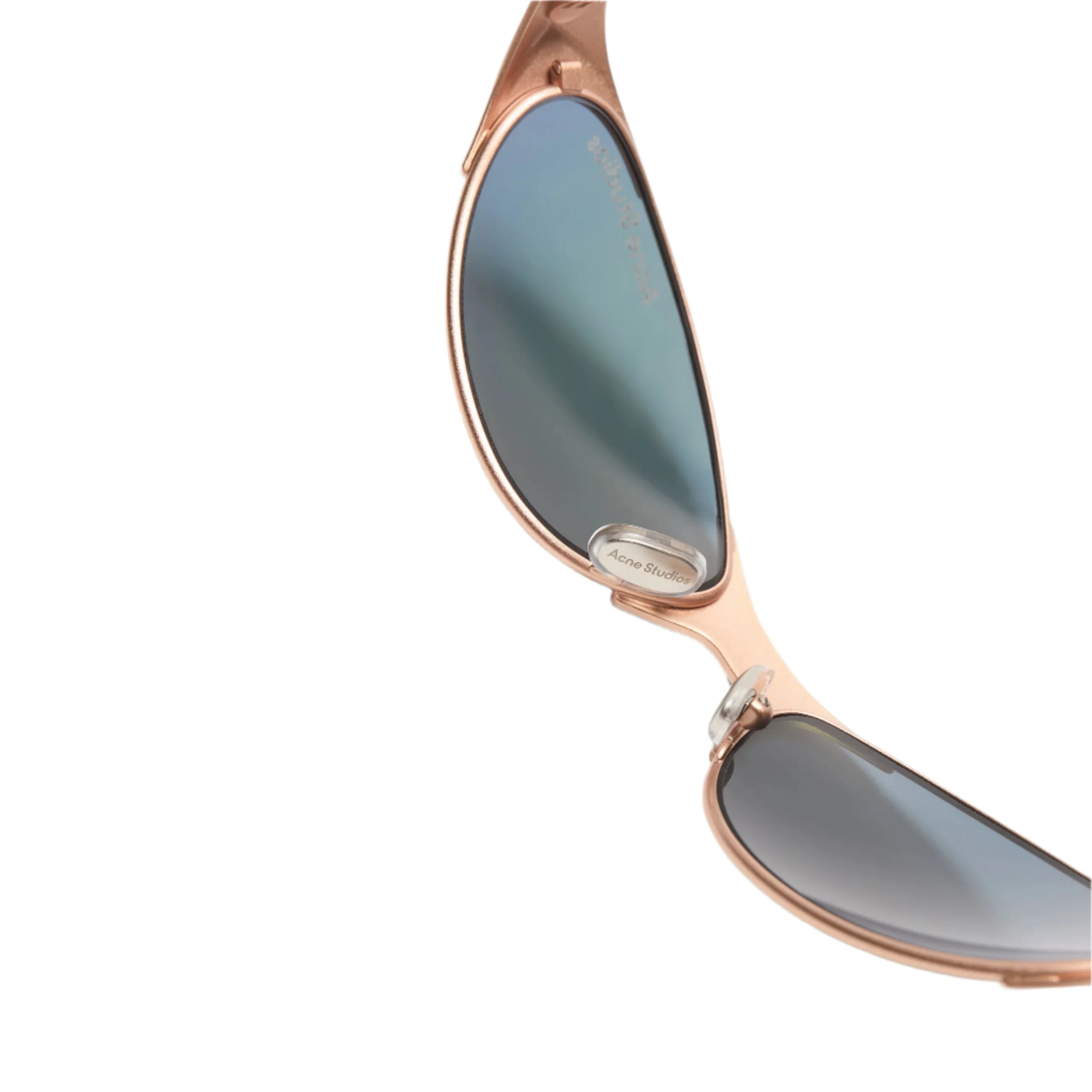 Metal Frame Charm Sunglasses (Rose Copper) - Image 3