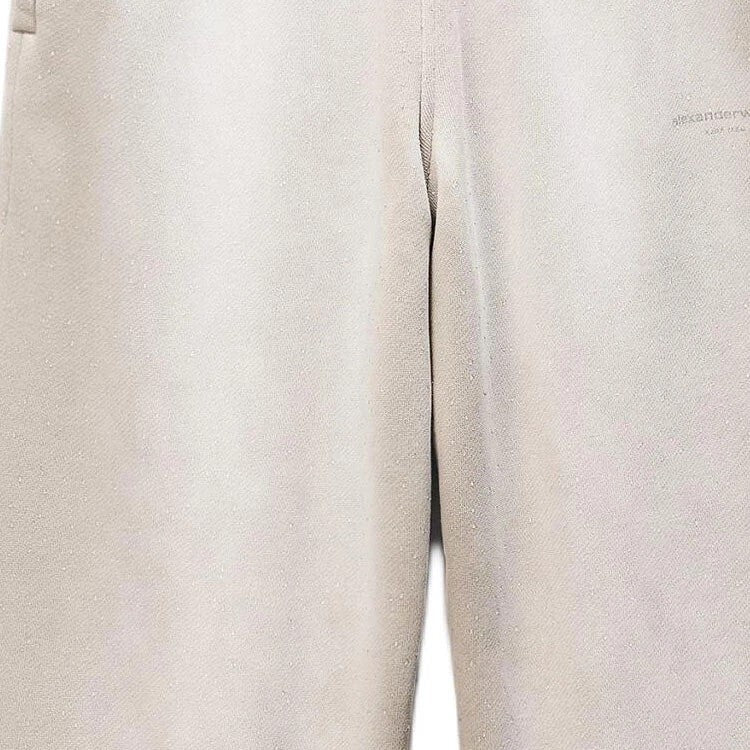 Mid-Rise Sweatpants W/Allover Hotfix (Washed Khaki) - Image 3