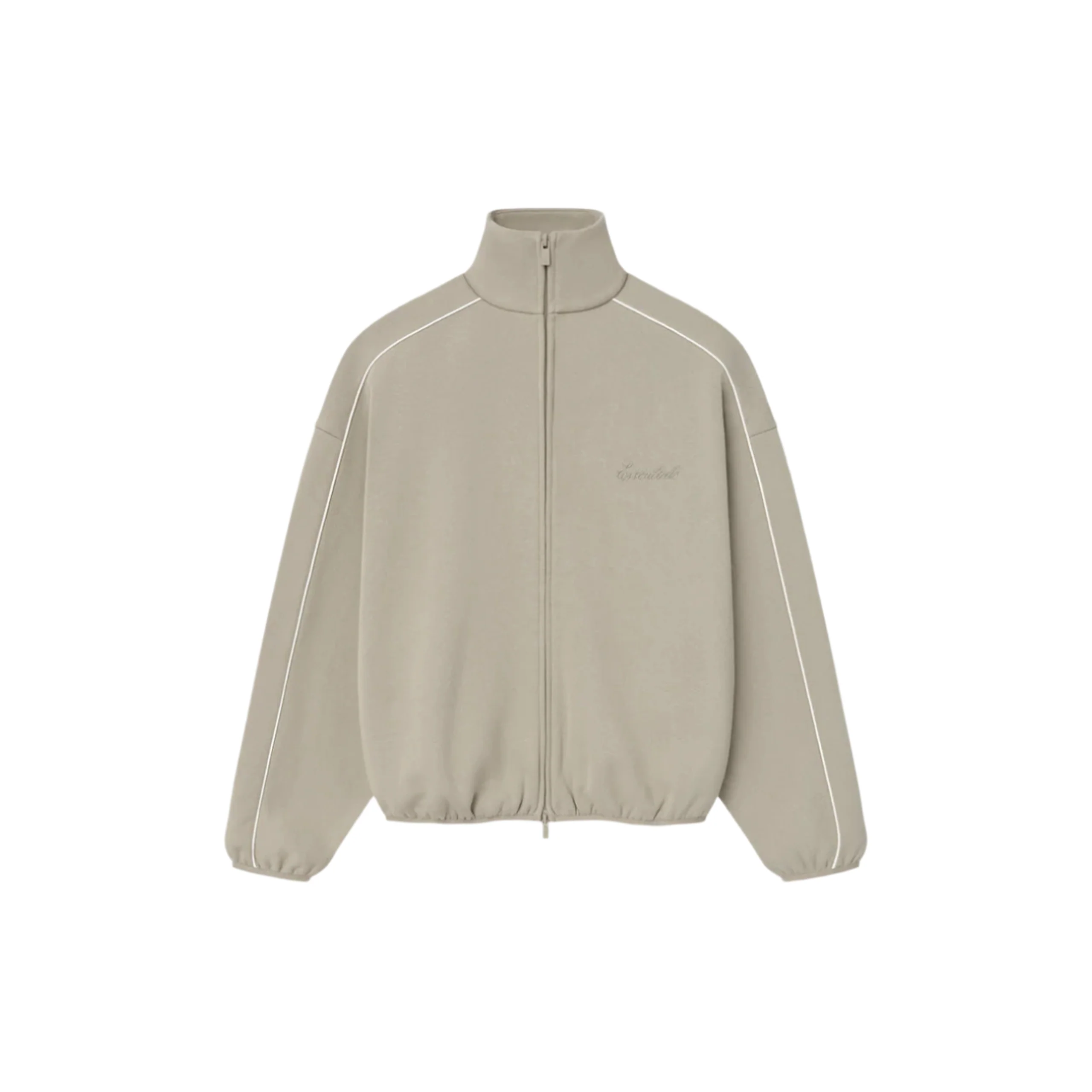 Modern Fit Fleece Track Jacket (Timber/Cloud White) - Image 8