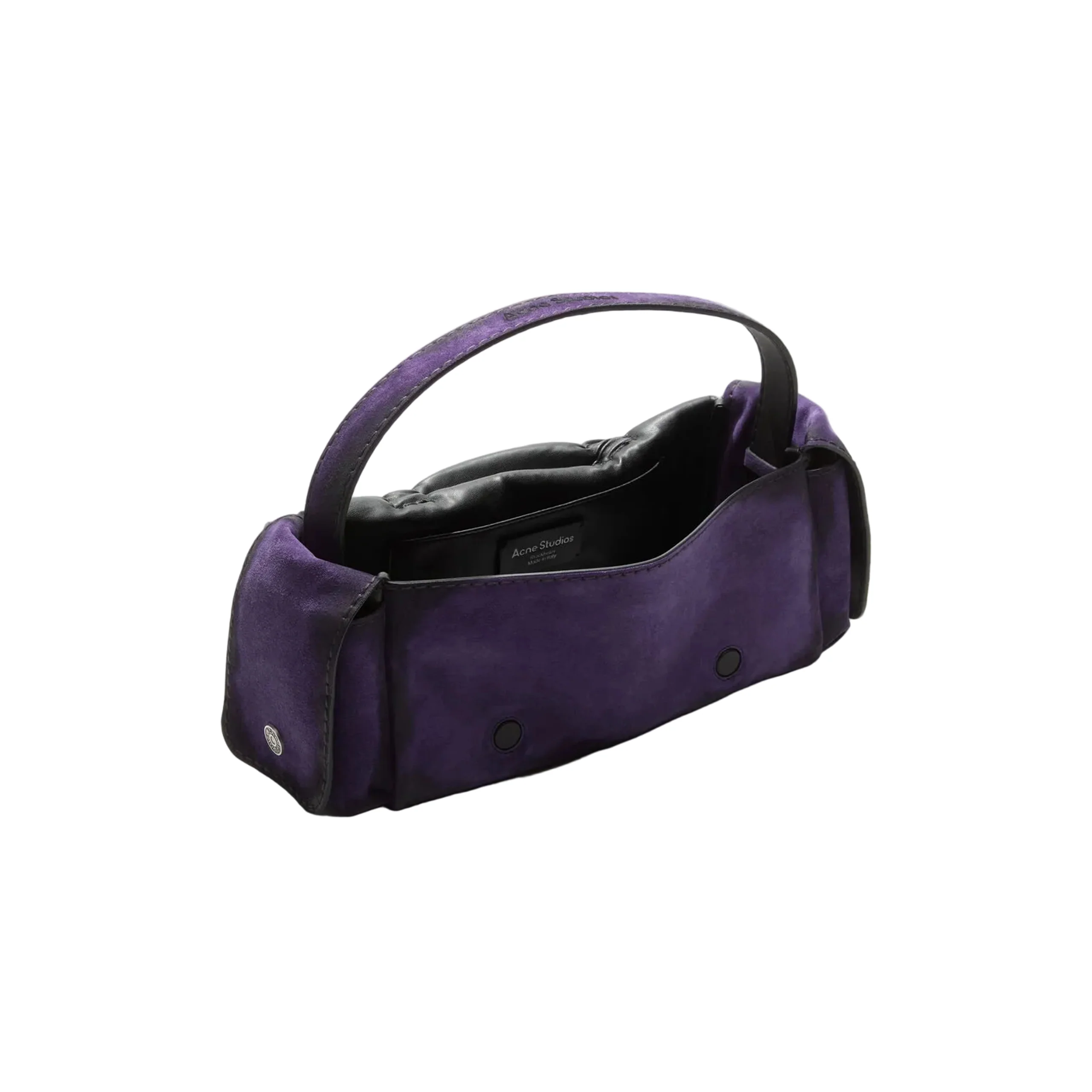 Multipocket Suede Shoulder Bag (Violet Purple) - Image 3
