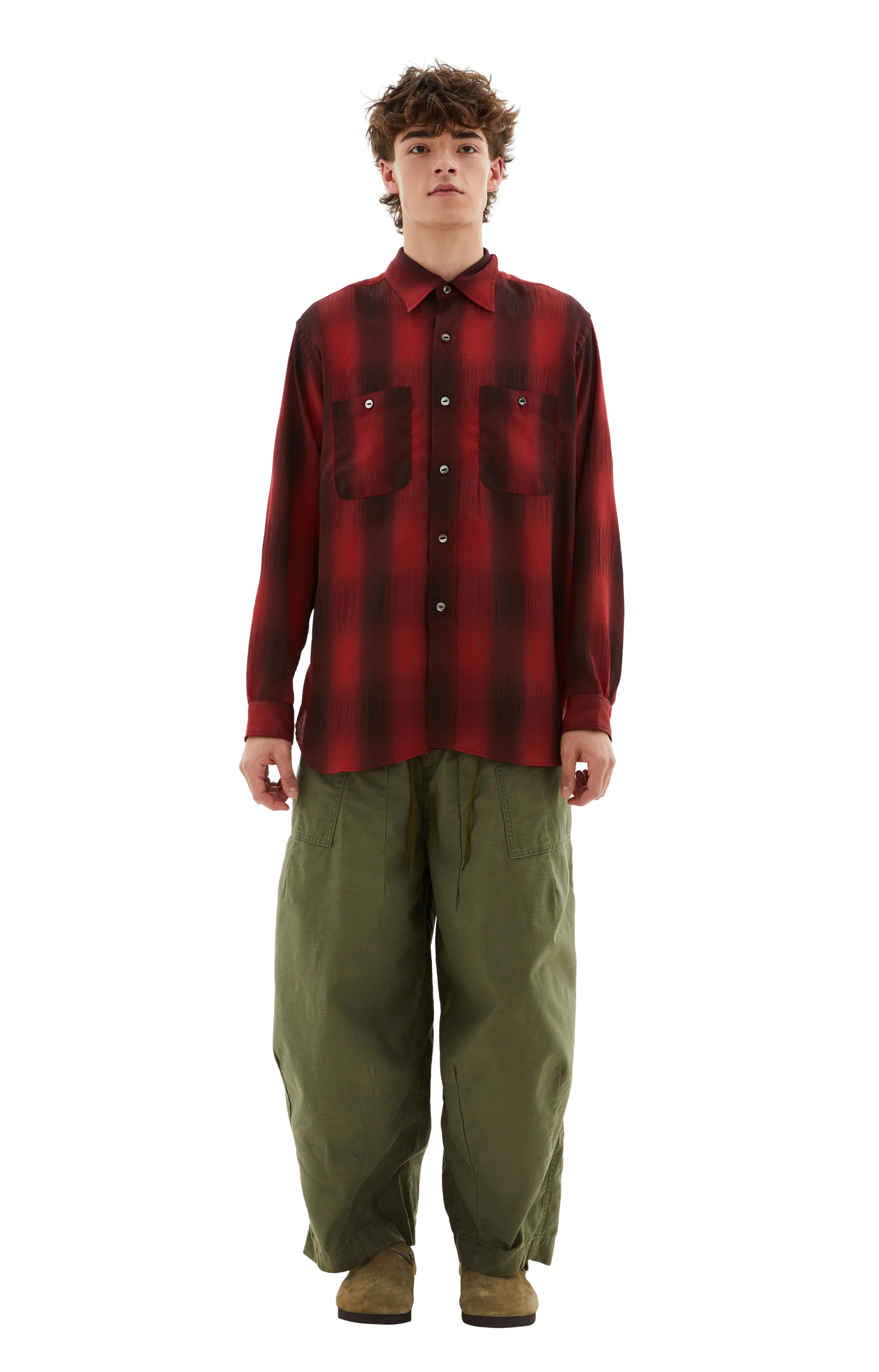 Needles Work Shirt (Red)
