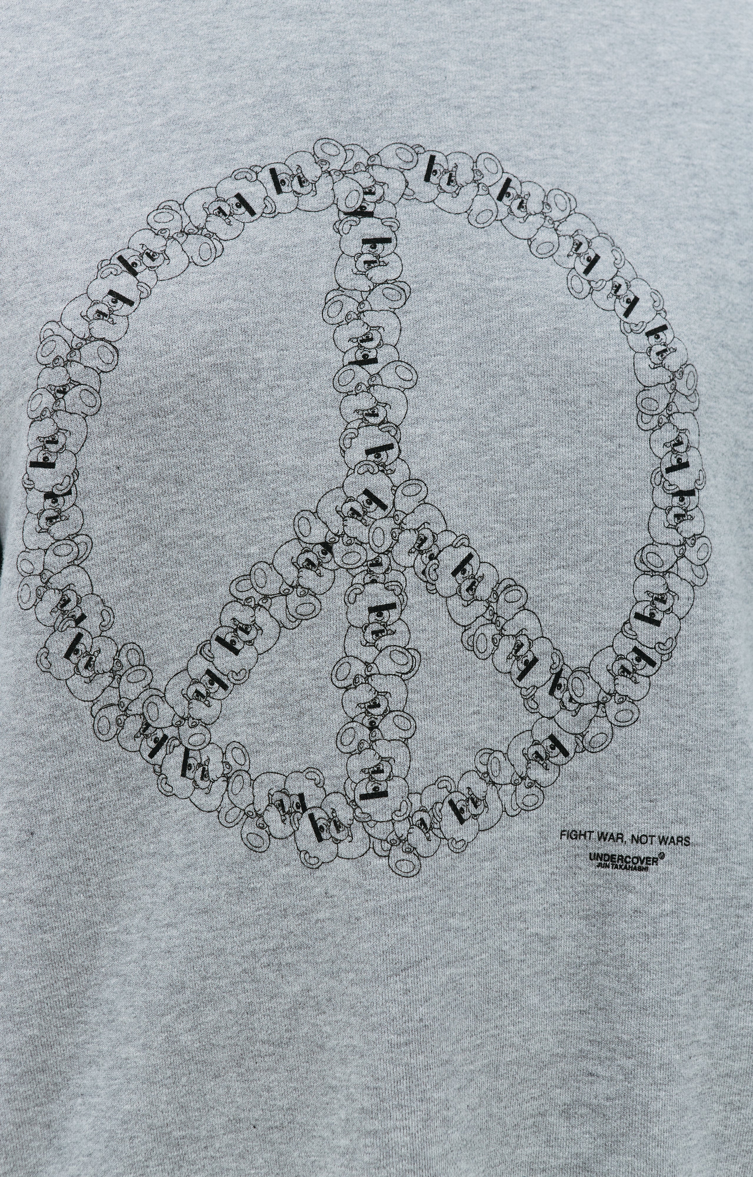 Peace Sign Sweatshirt in Grey - Image 3