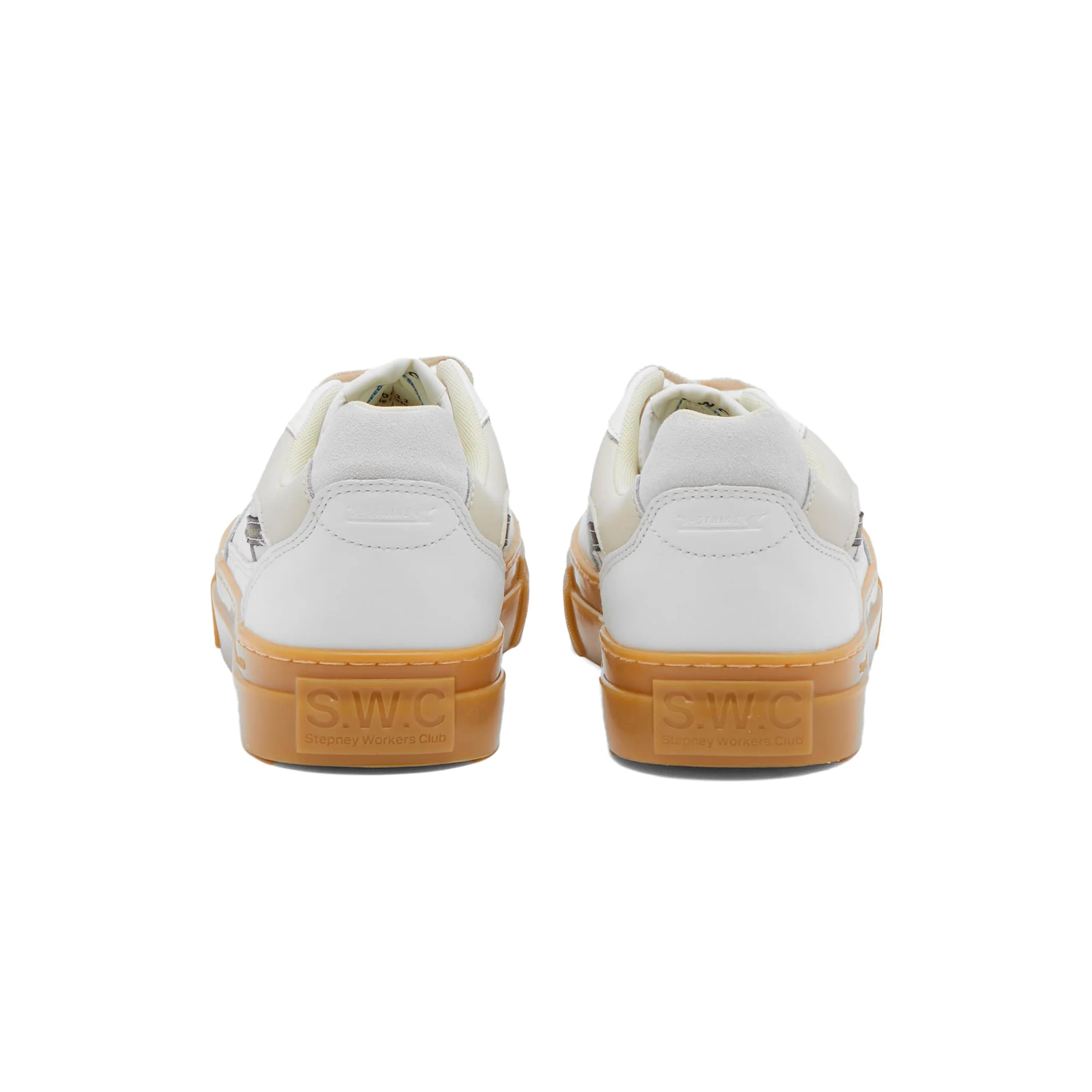 Pearl S-Strike Leather Mix Sneaker (White/Gum) - Image 3