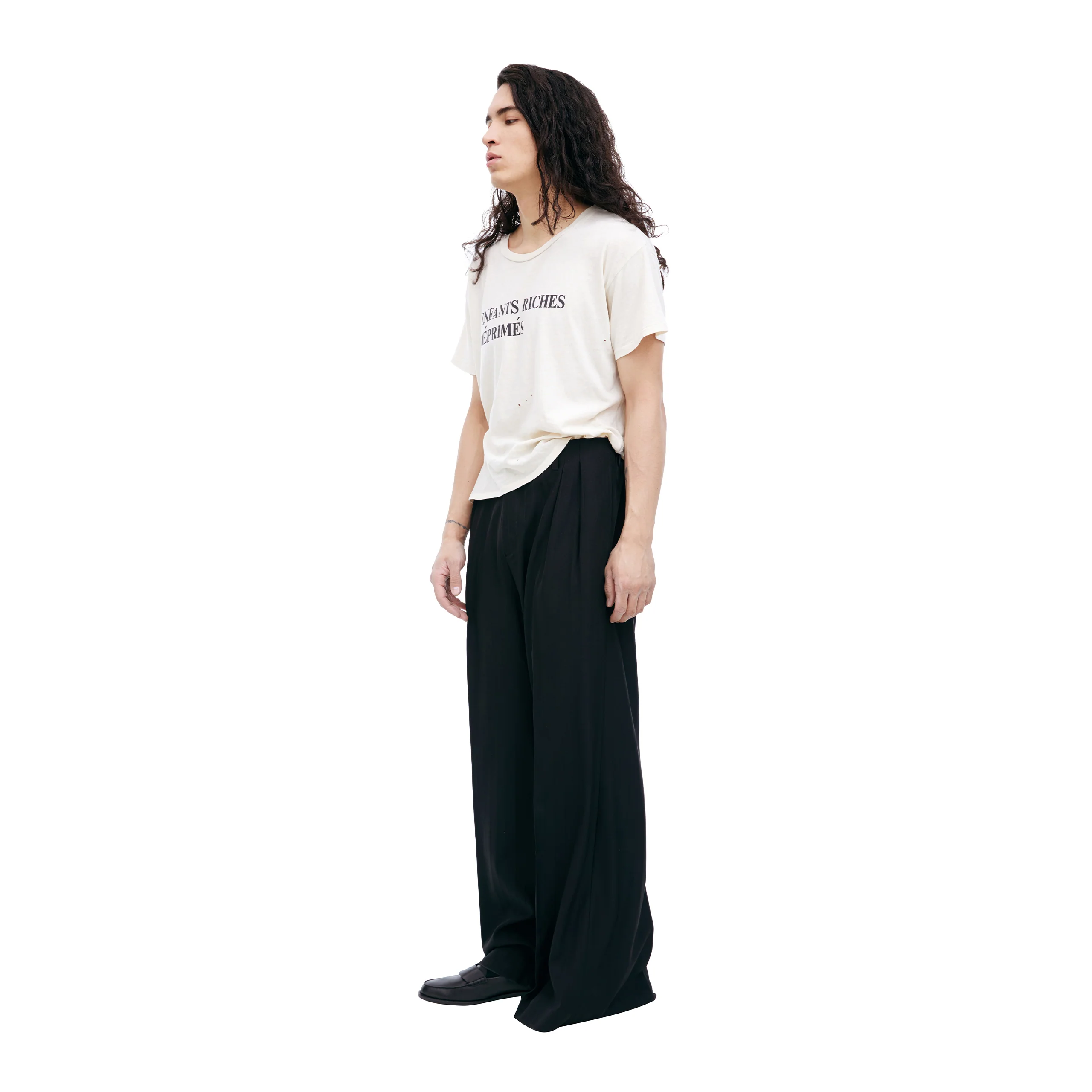 Perfect Flare Trousers (Black Pinstripe) - Image 2