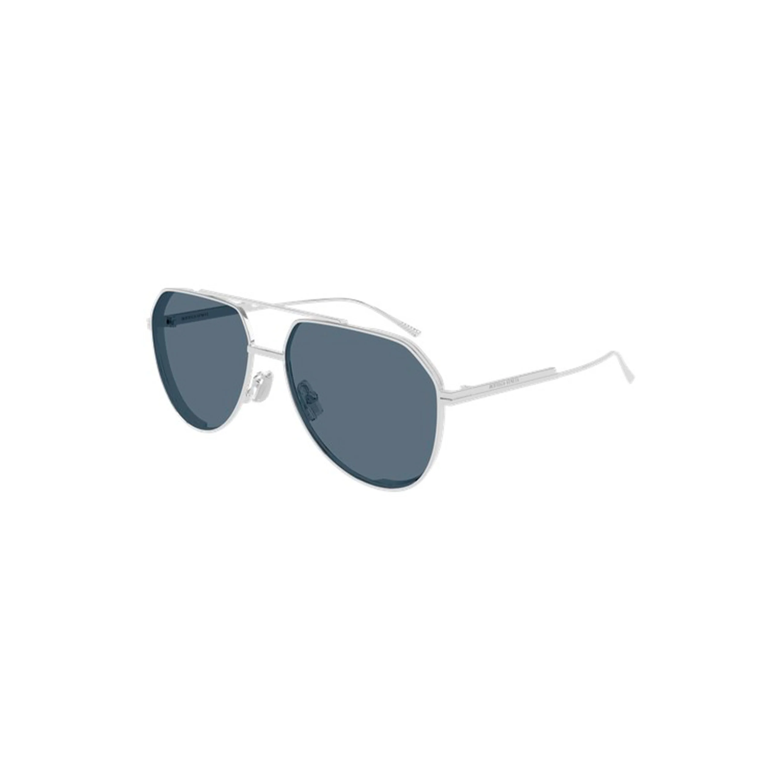 Pilot Shape Sunglasses (Silver/Blue) - Image 3