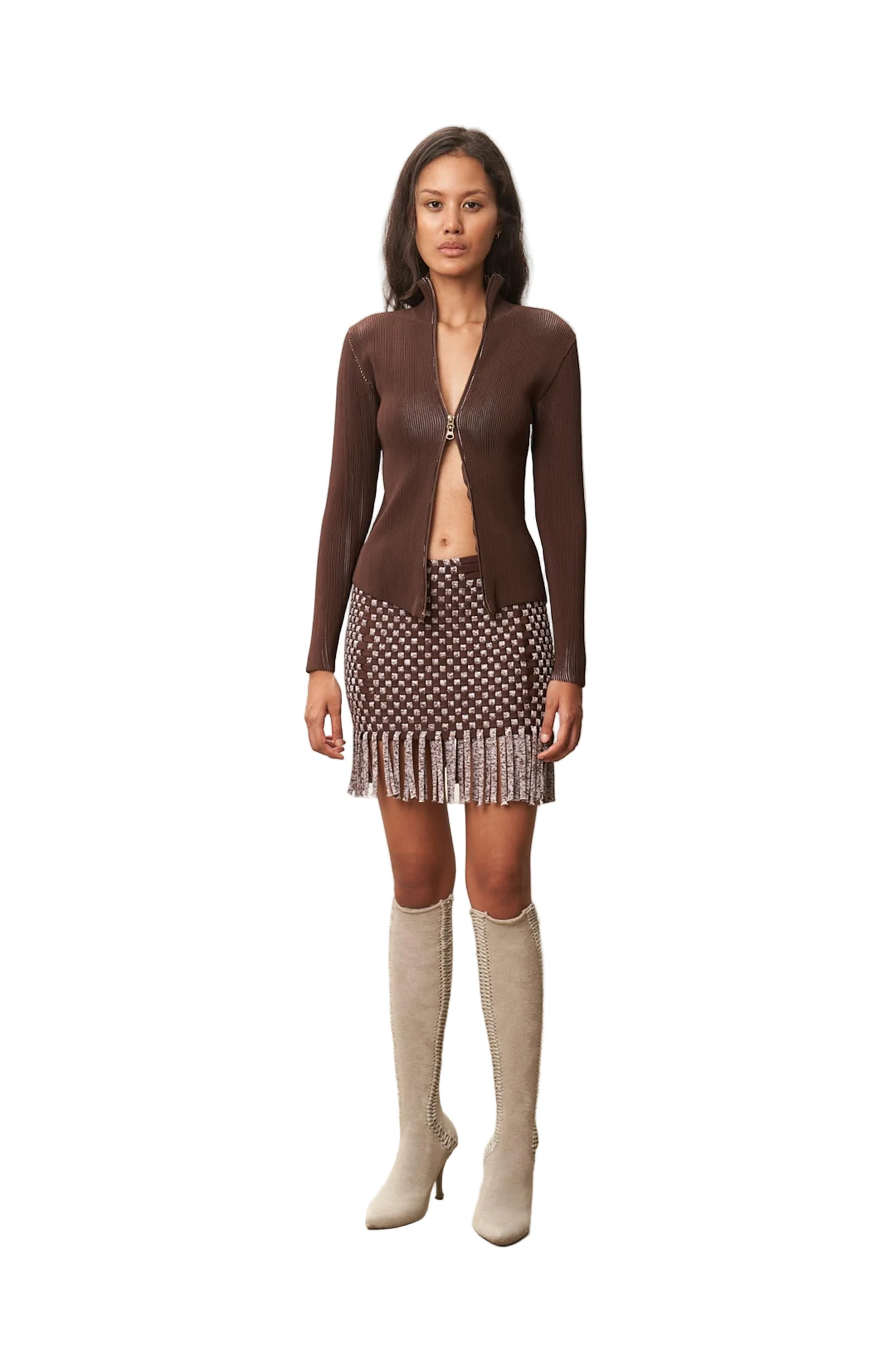 Pleated Jacket (Chocline)