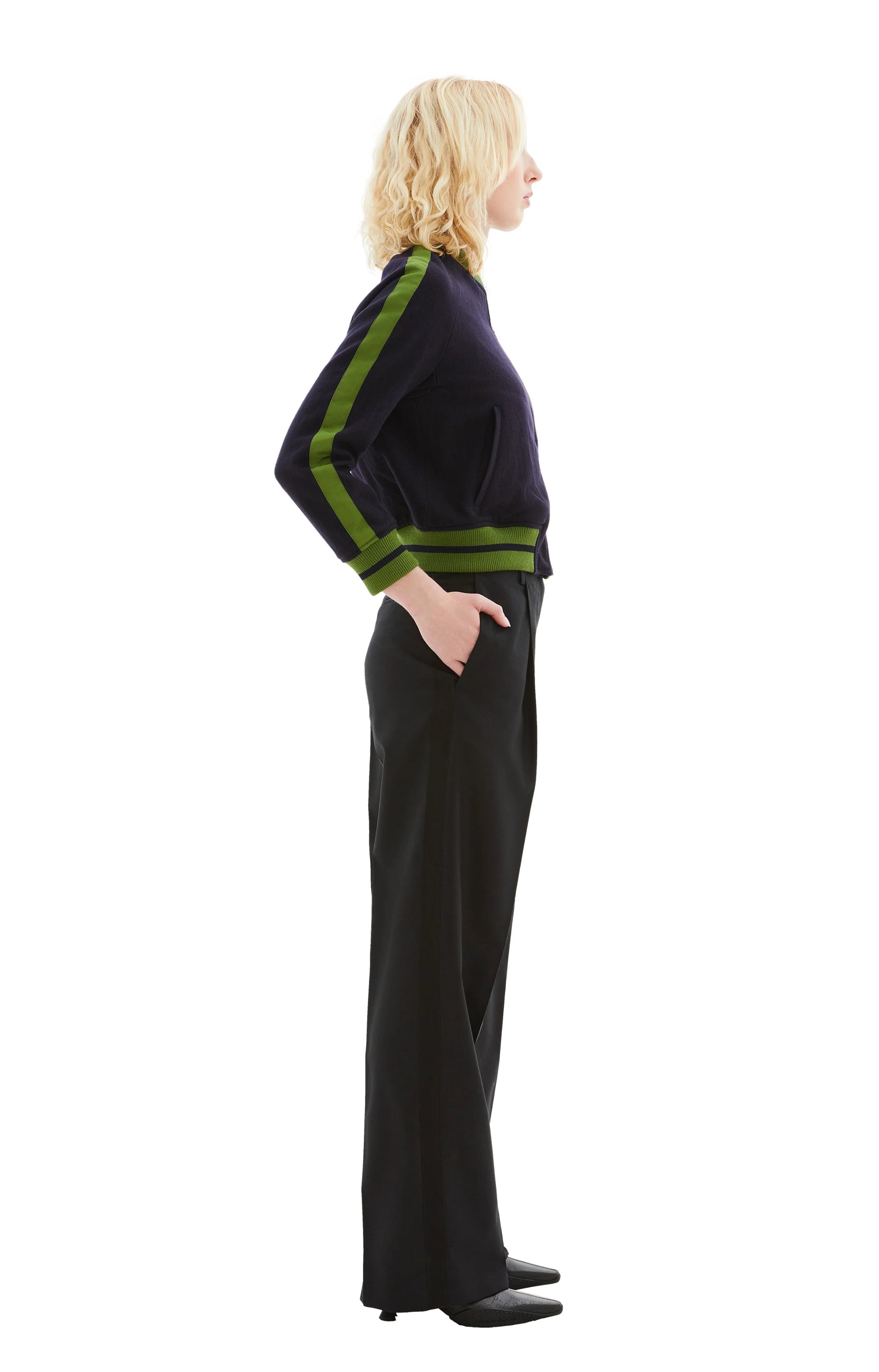Portia Tuxedo Pants (Black) - Image 2