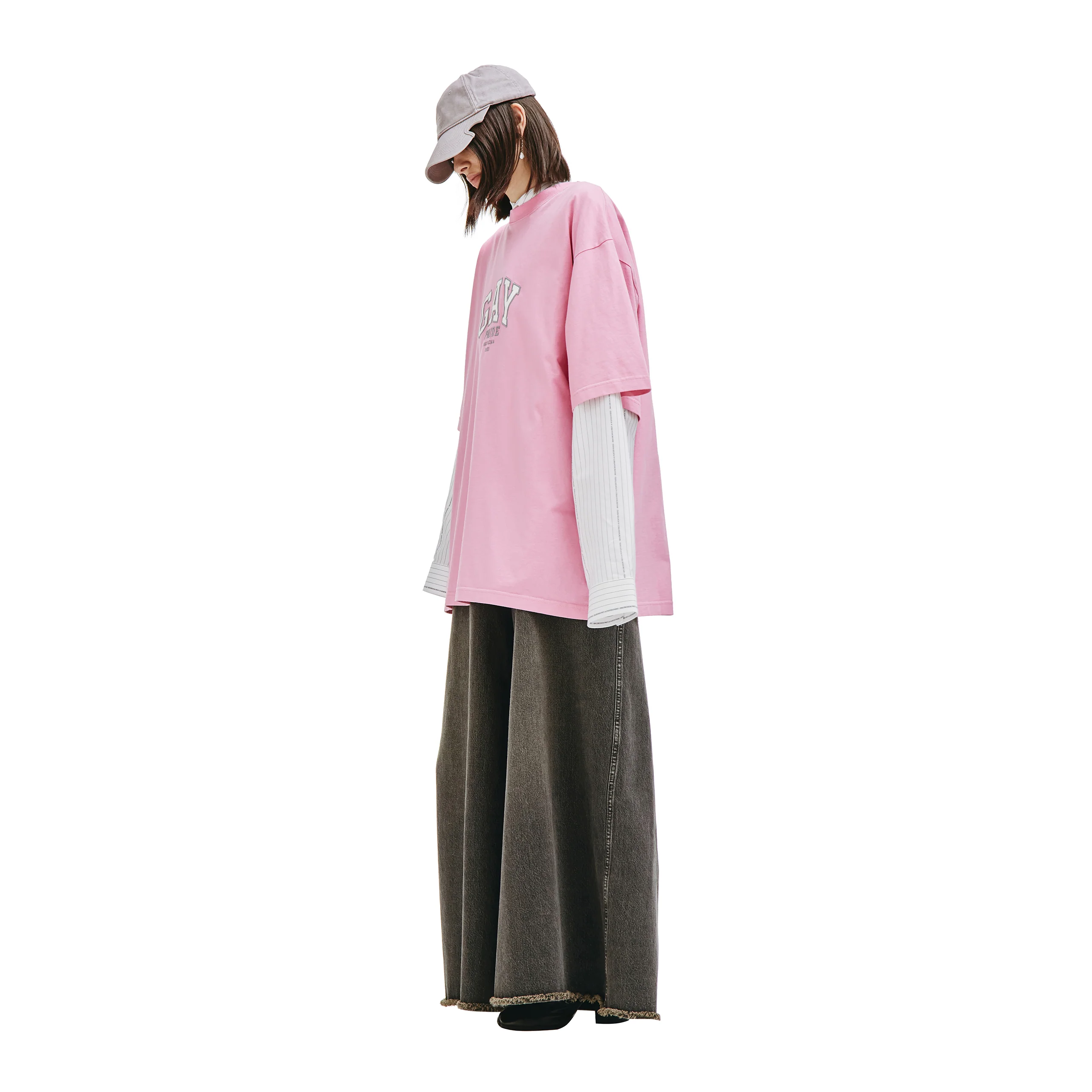 Pride Boxy T-Shirt (Light Pink) - Image 2