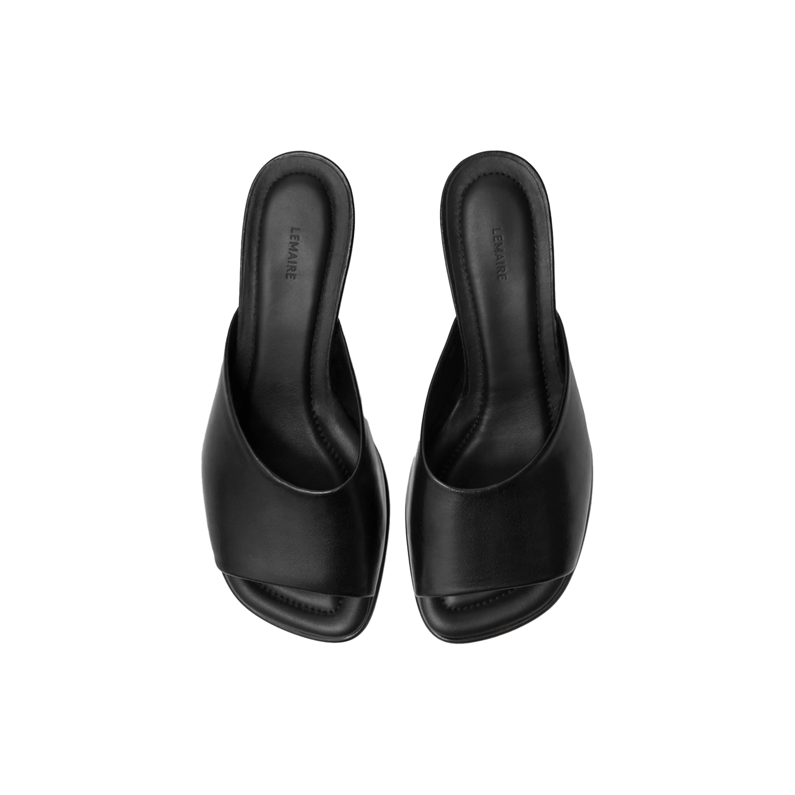 Square-Heeled Mules 55 MM (Black) - Image 4