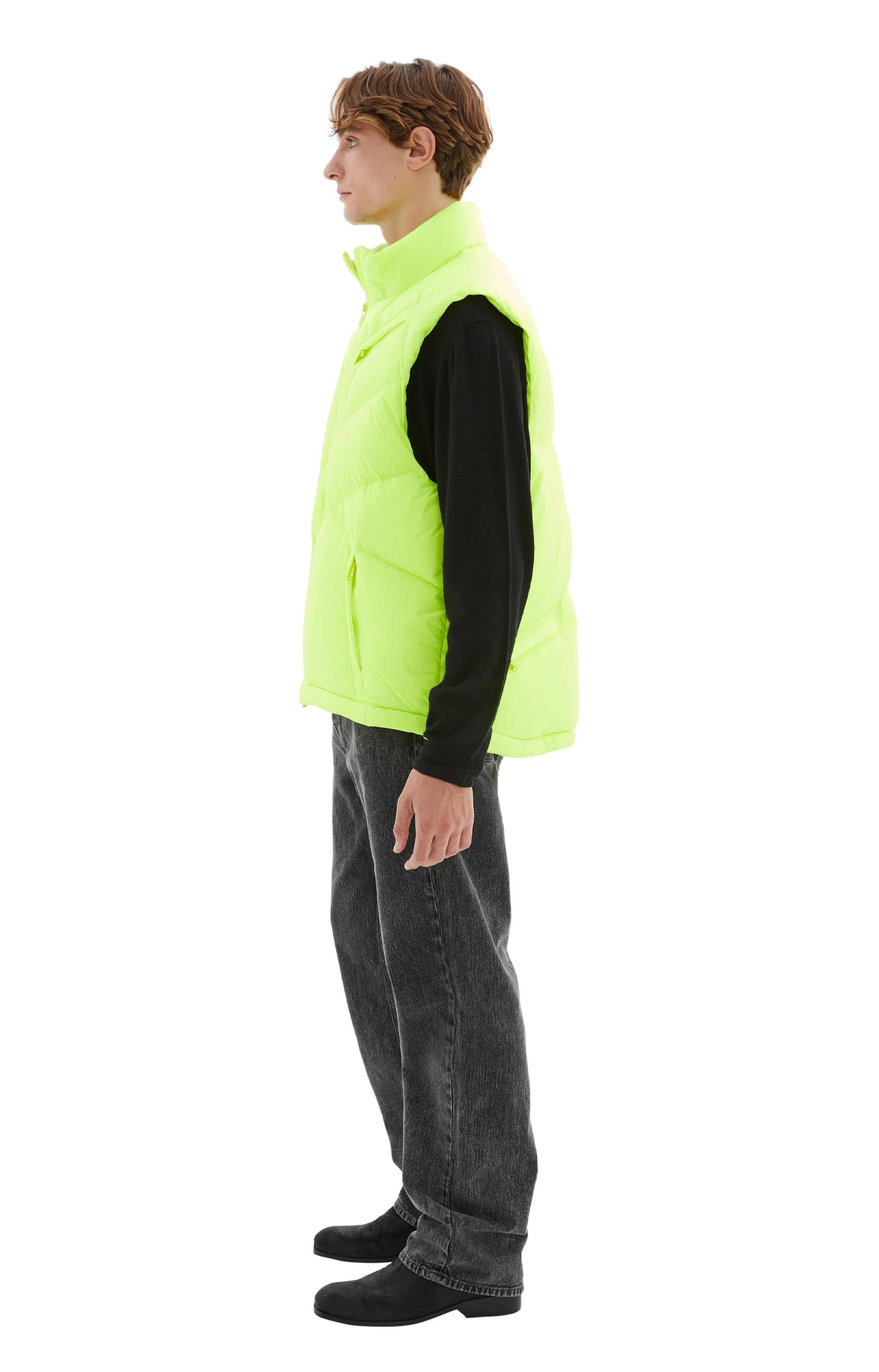 Quilted Vest (Yellow) - Image 3