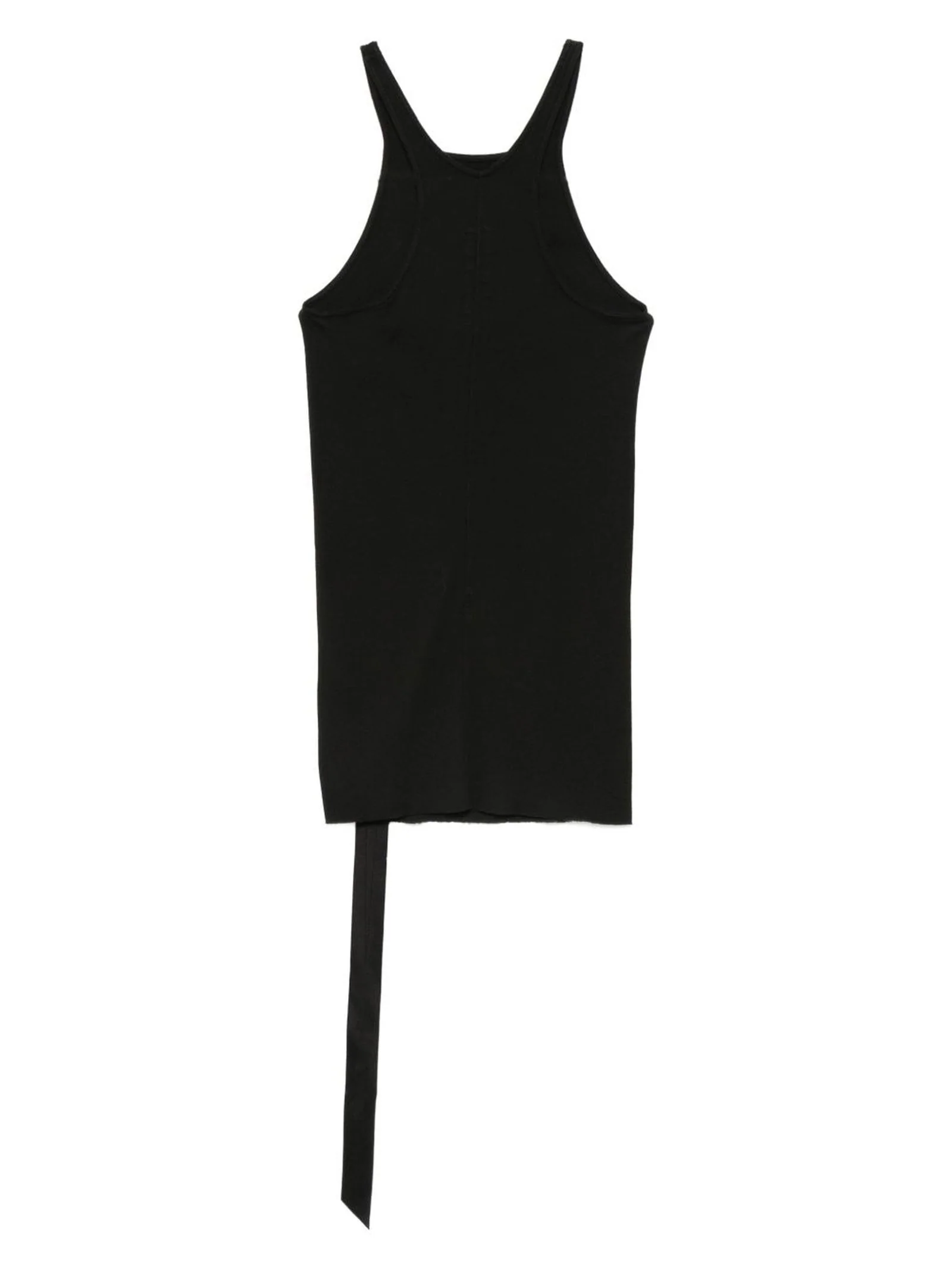 Racer Back Tank Top In Cotton (Black) - Image 3