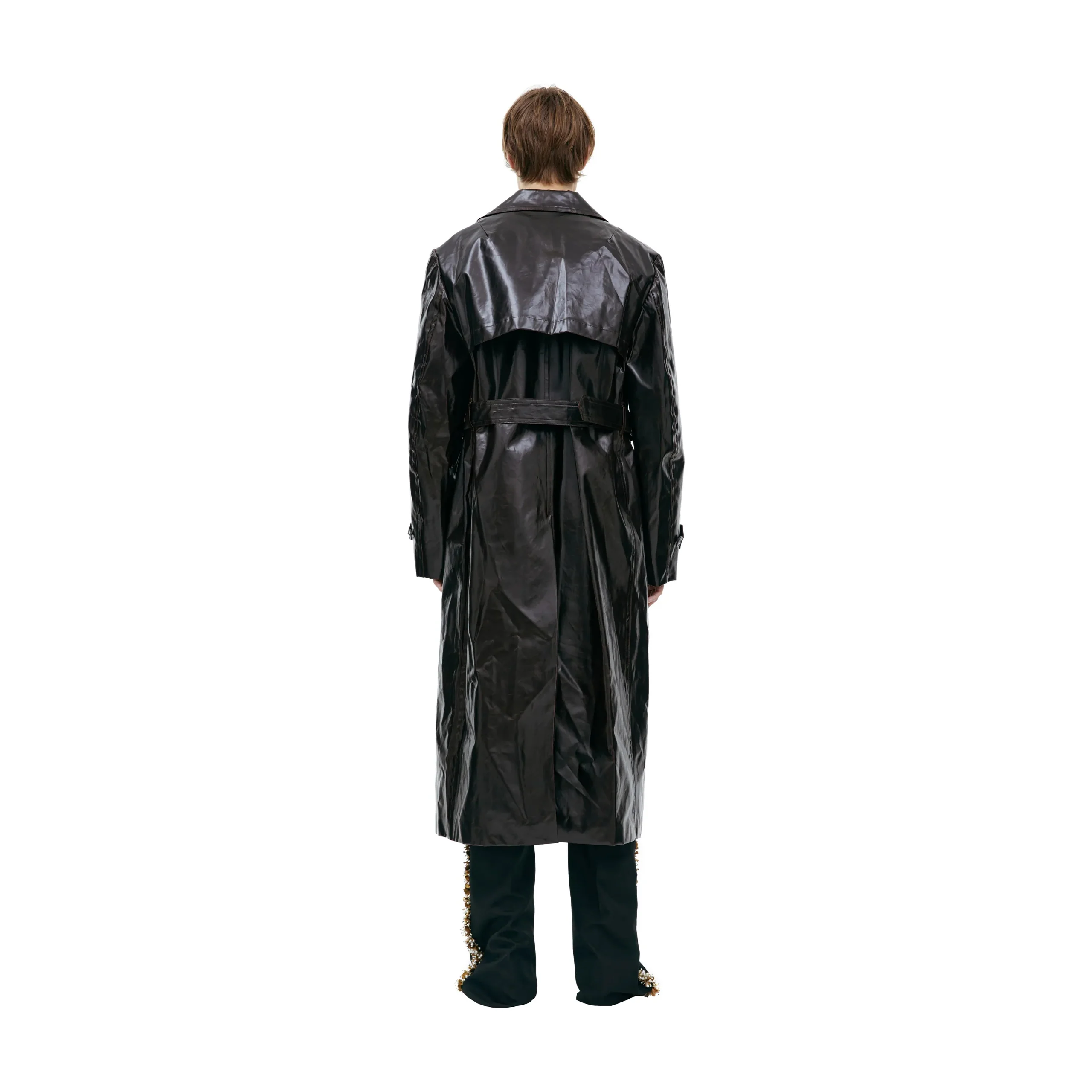 Classic Belted Trench Coat (Brown) - Image 2