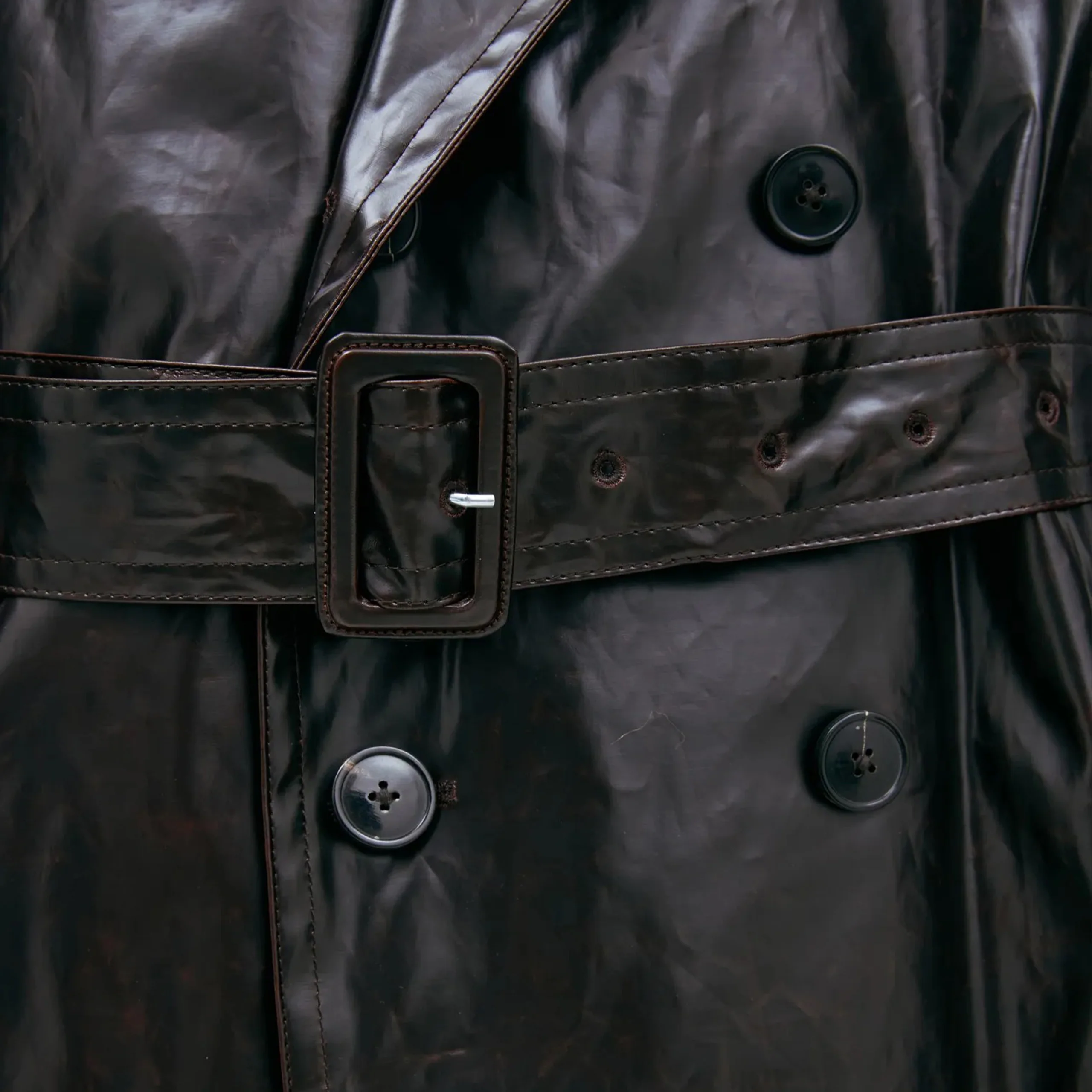 Classic Belted Trench Coat (Brown) - Image 4