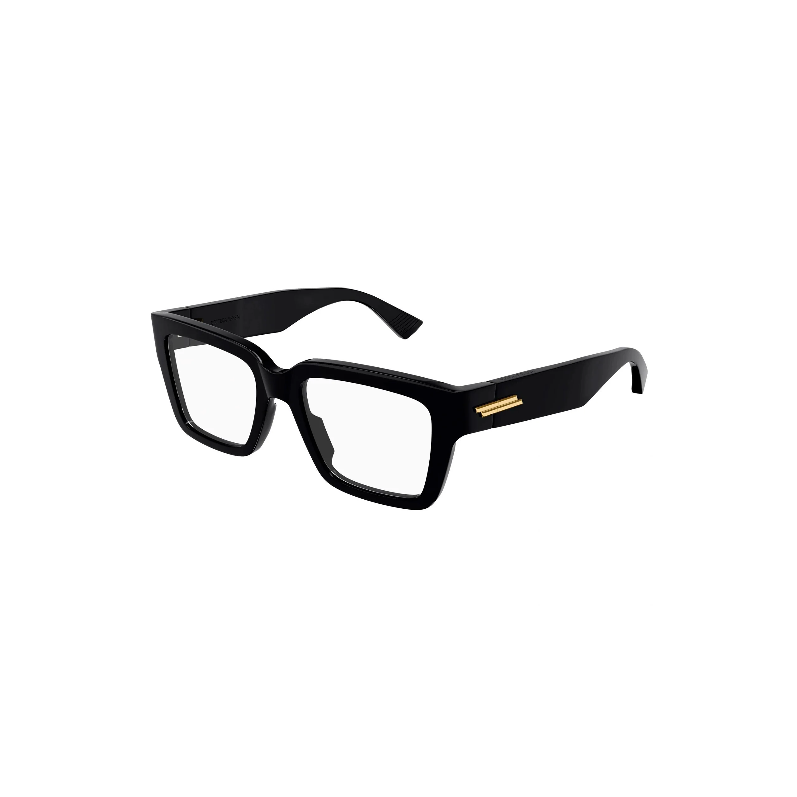Rectangular Square Eyeglasses (Shiny Black) - Image 3