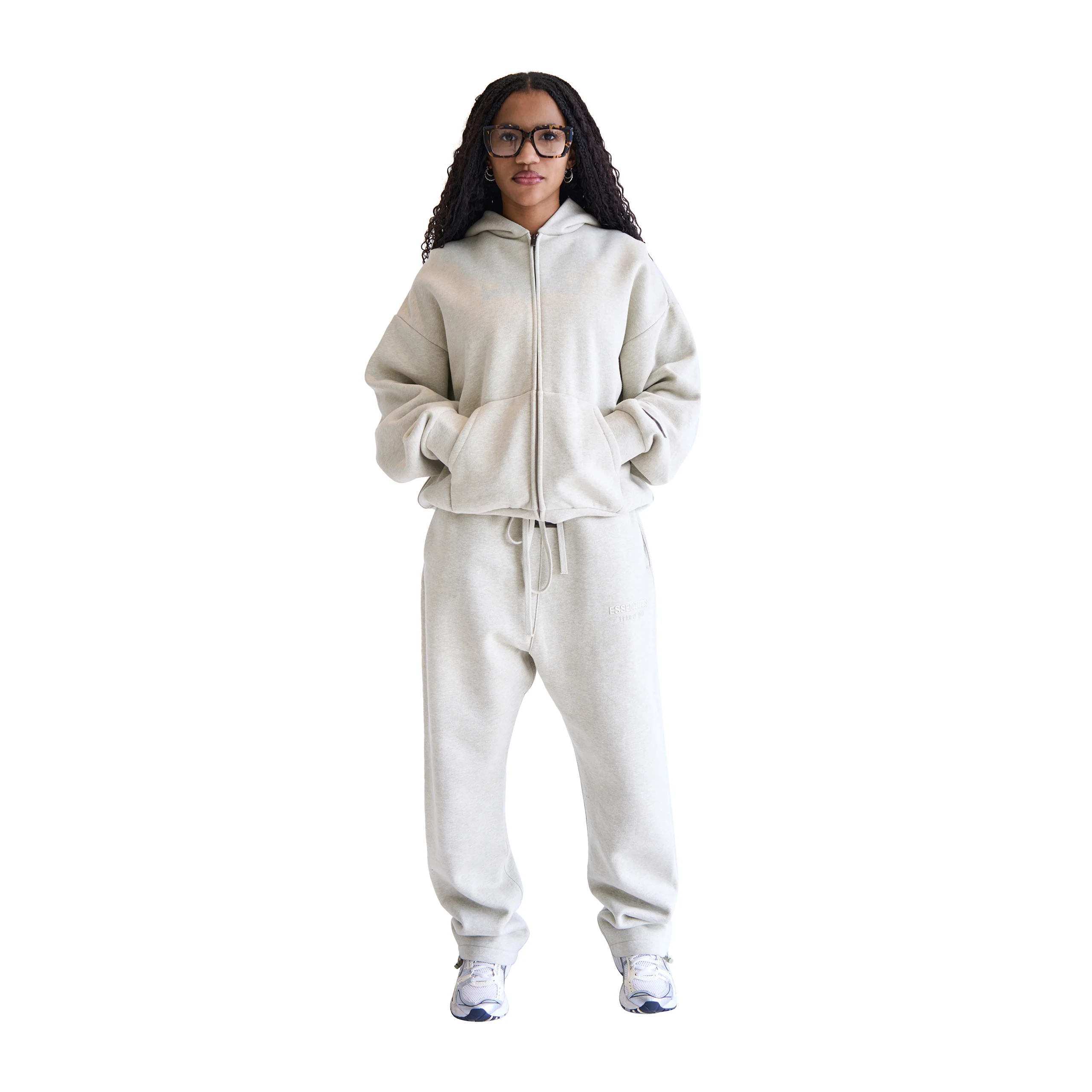 Relaxed Fleece Sweatpants (Heather Stone)