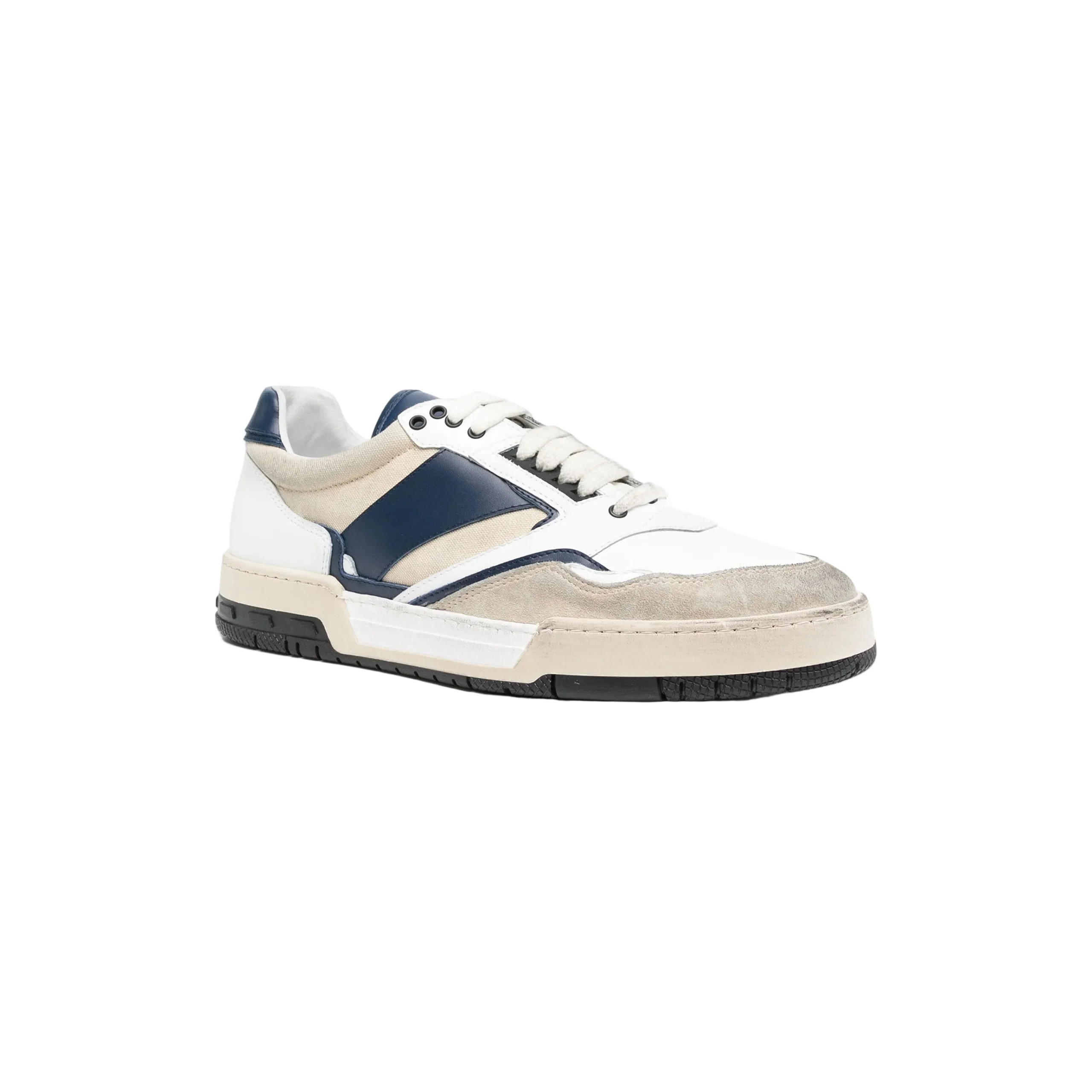 Rhude Racing Sneakers (Navy/Tan/White) - Image 2