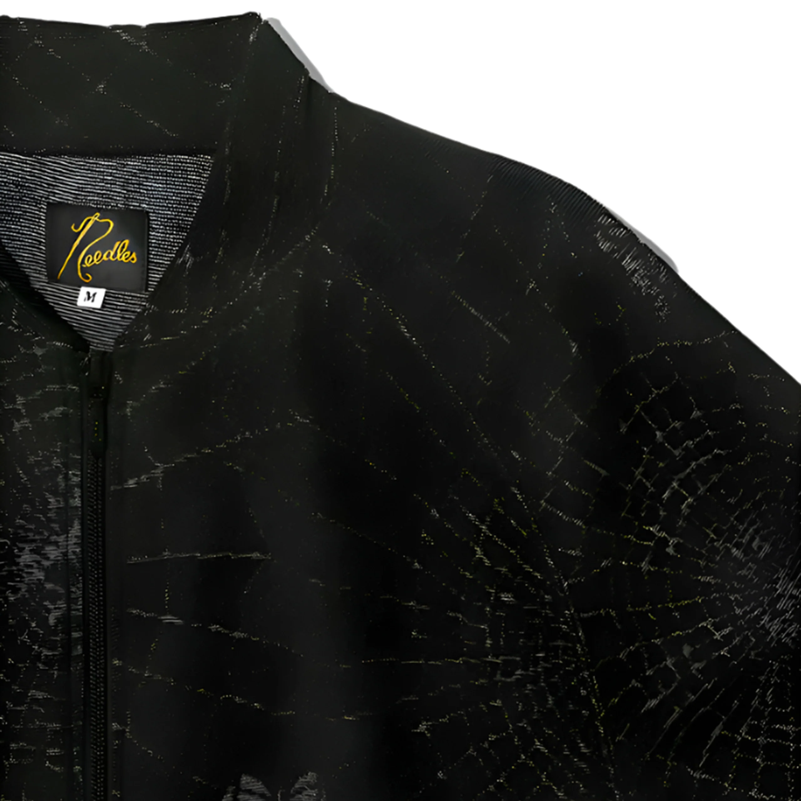 Rib Collar Track Jacket (Black) - Image 3