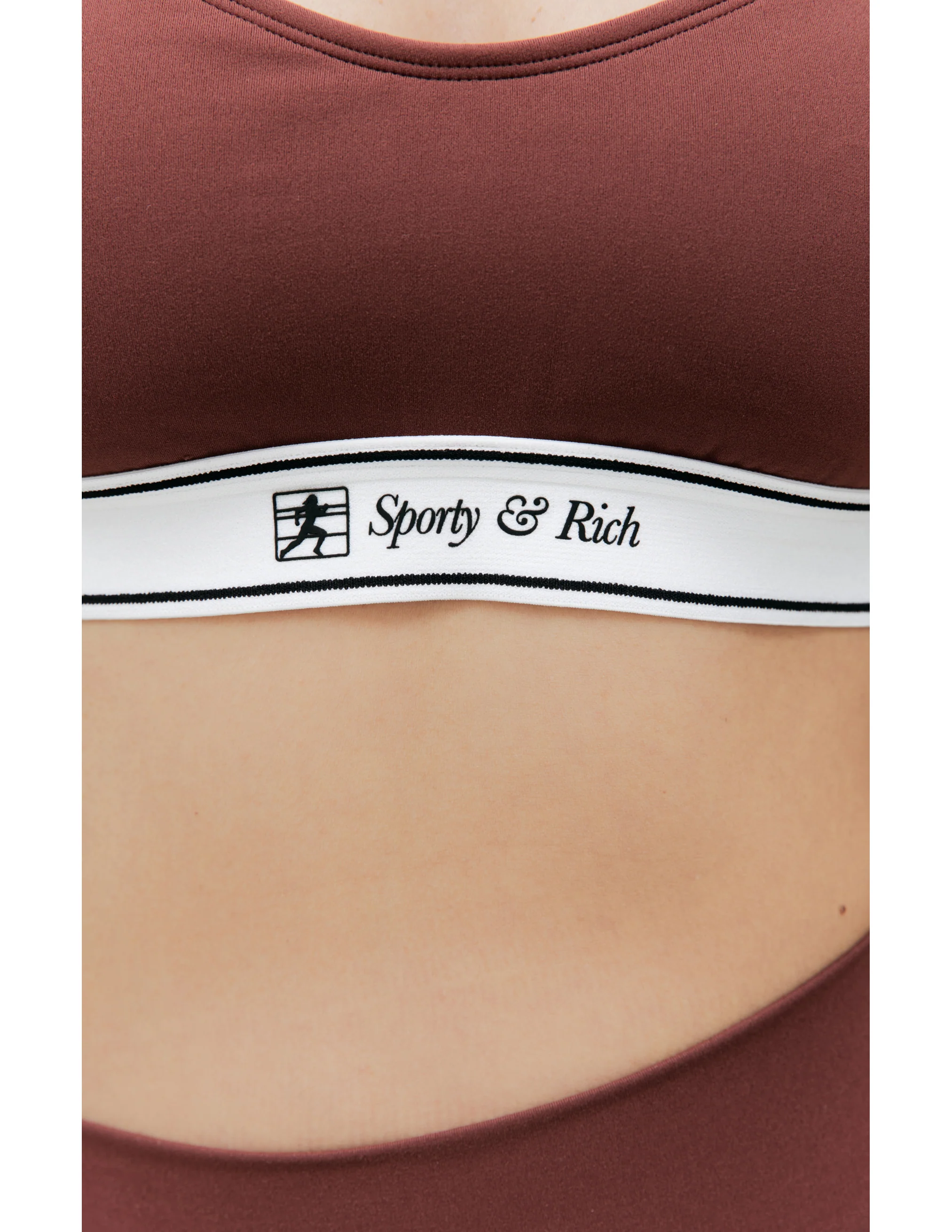 Runner Script Sports Bralette (Maroon) - Image 3