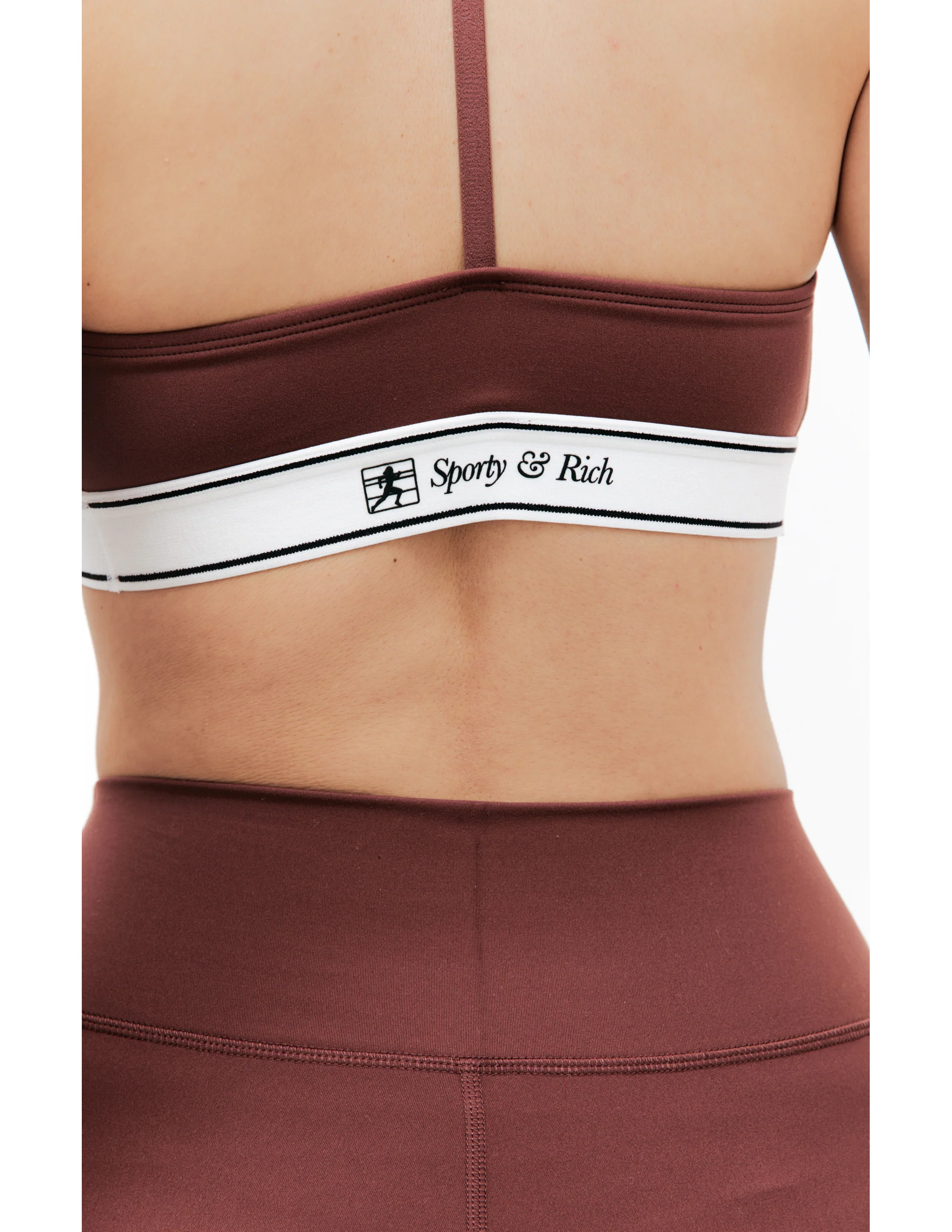 Runner Script Sports Bralette (Maroon) - Image 4